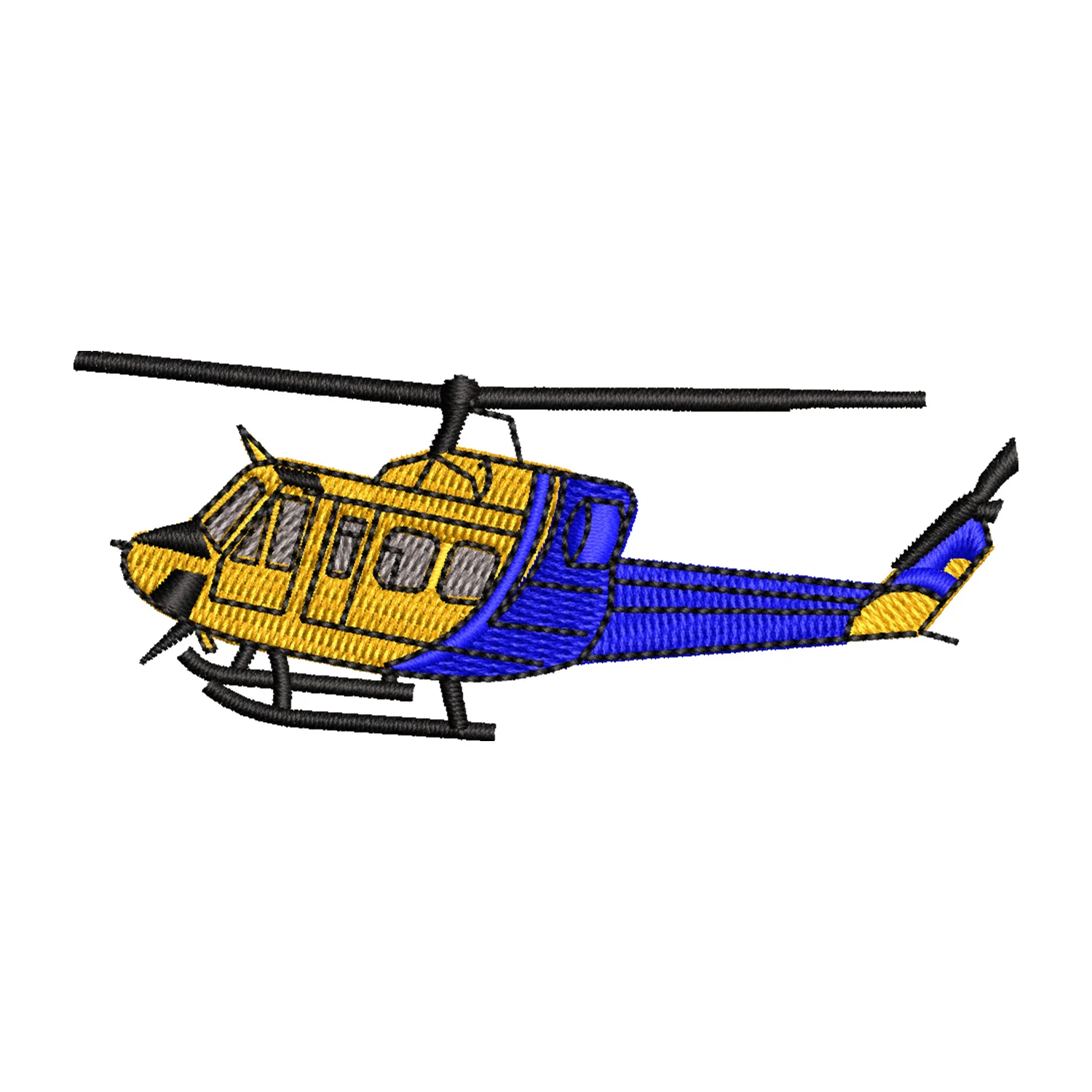 Helicopter Embroidery Design