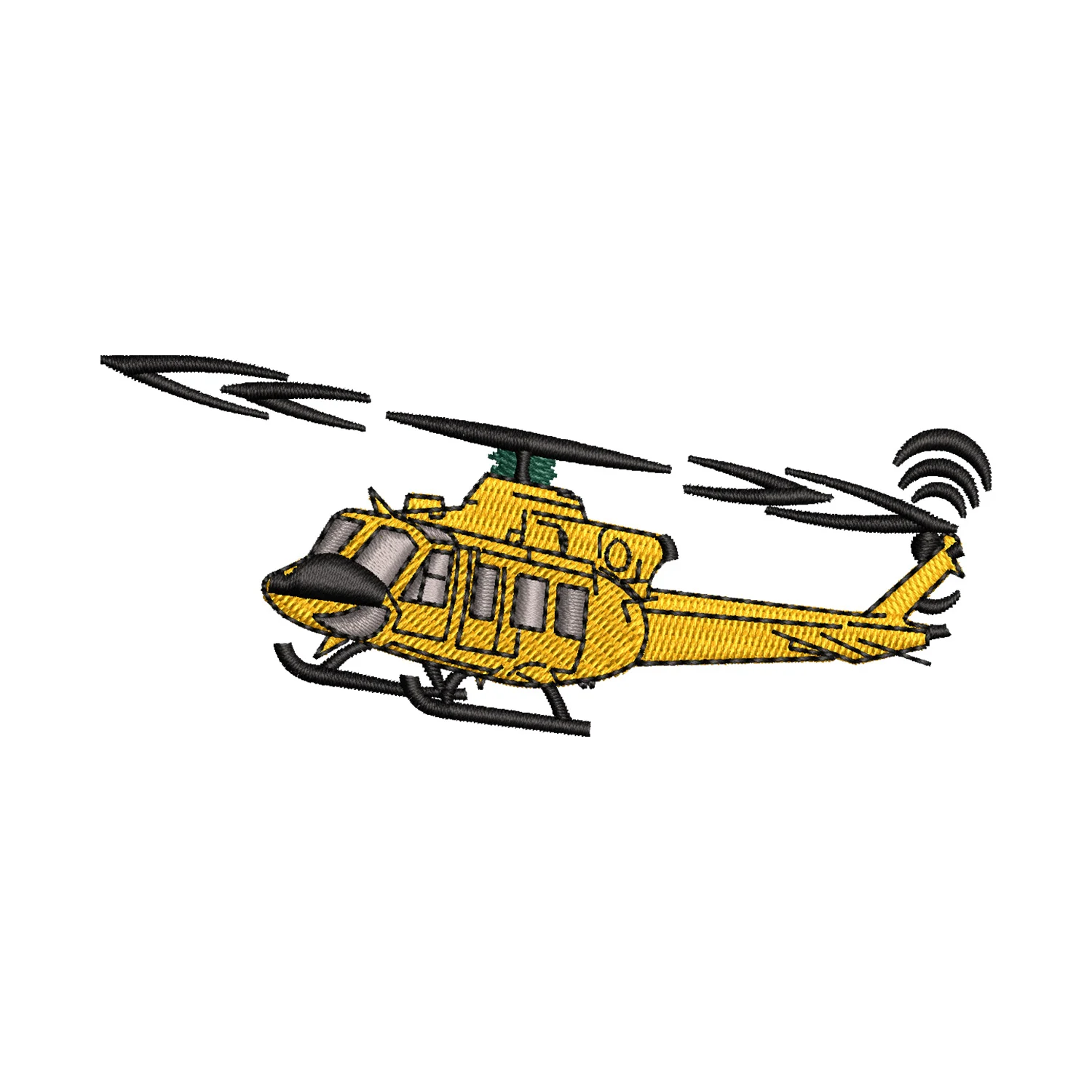 Helicopter Embroidery Design