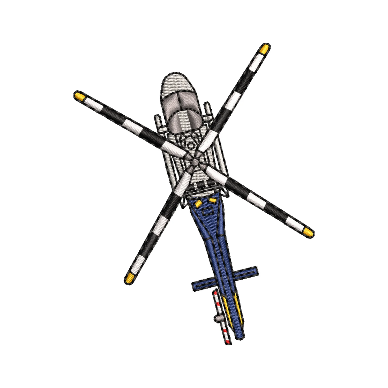 Helicopter Embroidery Design
