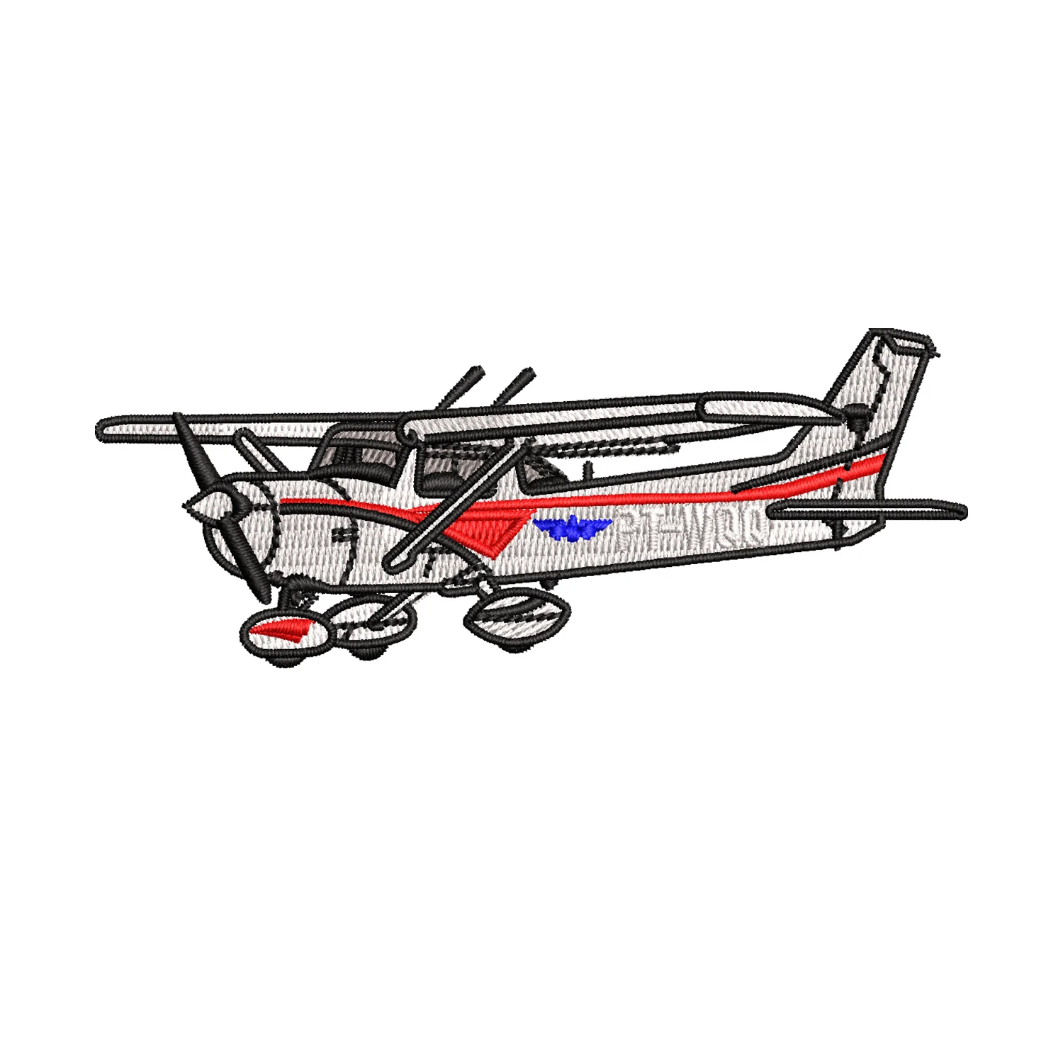 Light Sport Aircraft Embroidery Design