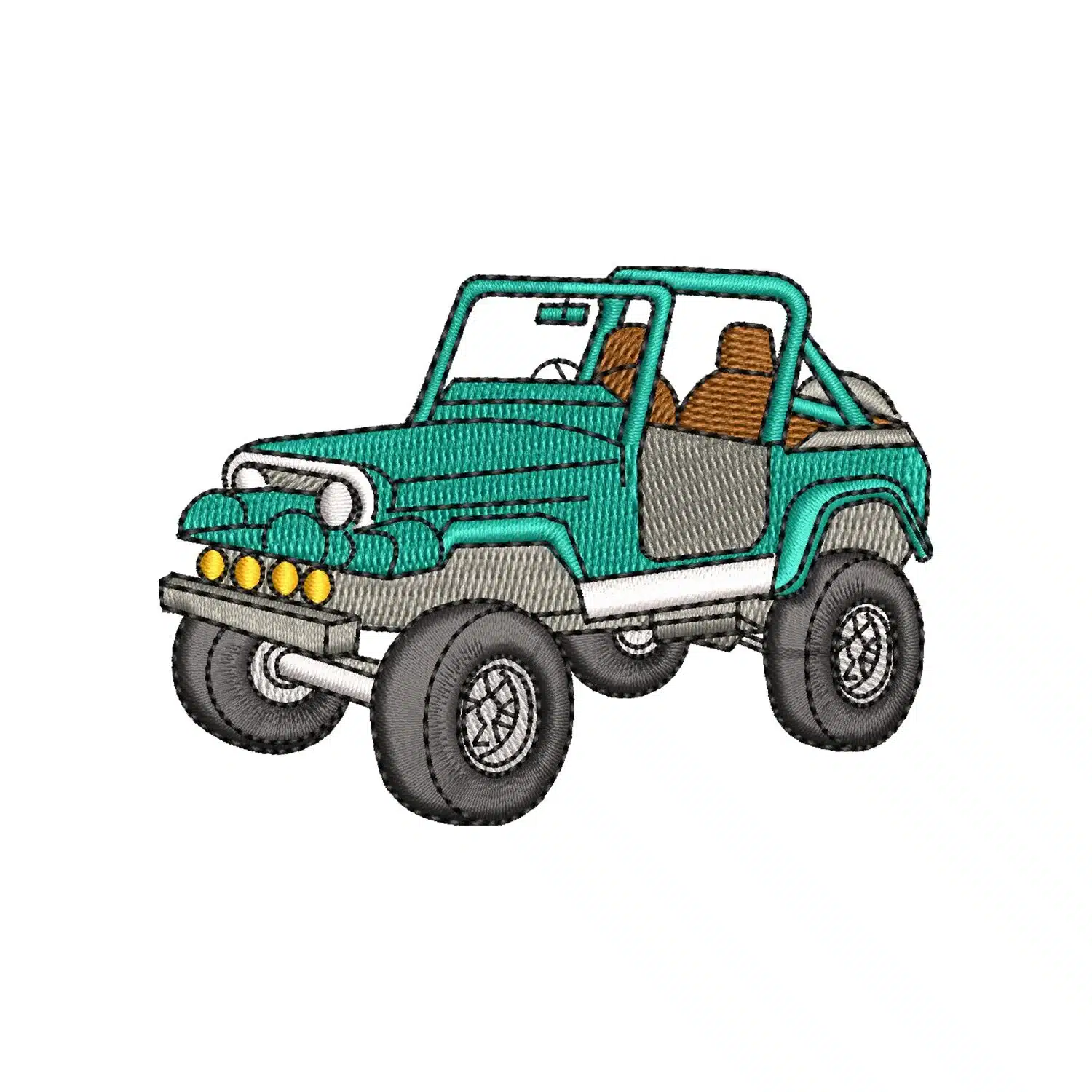 Jeep Embroidery Design