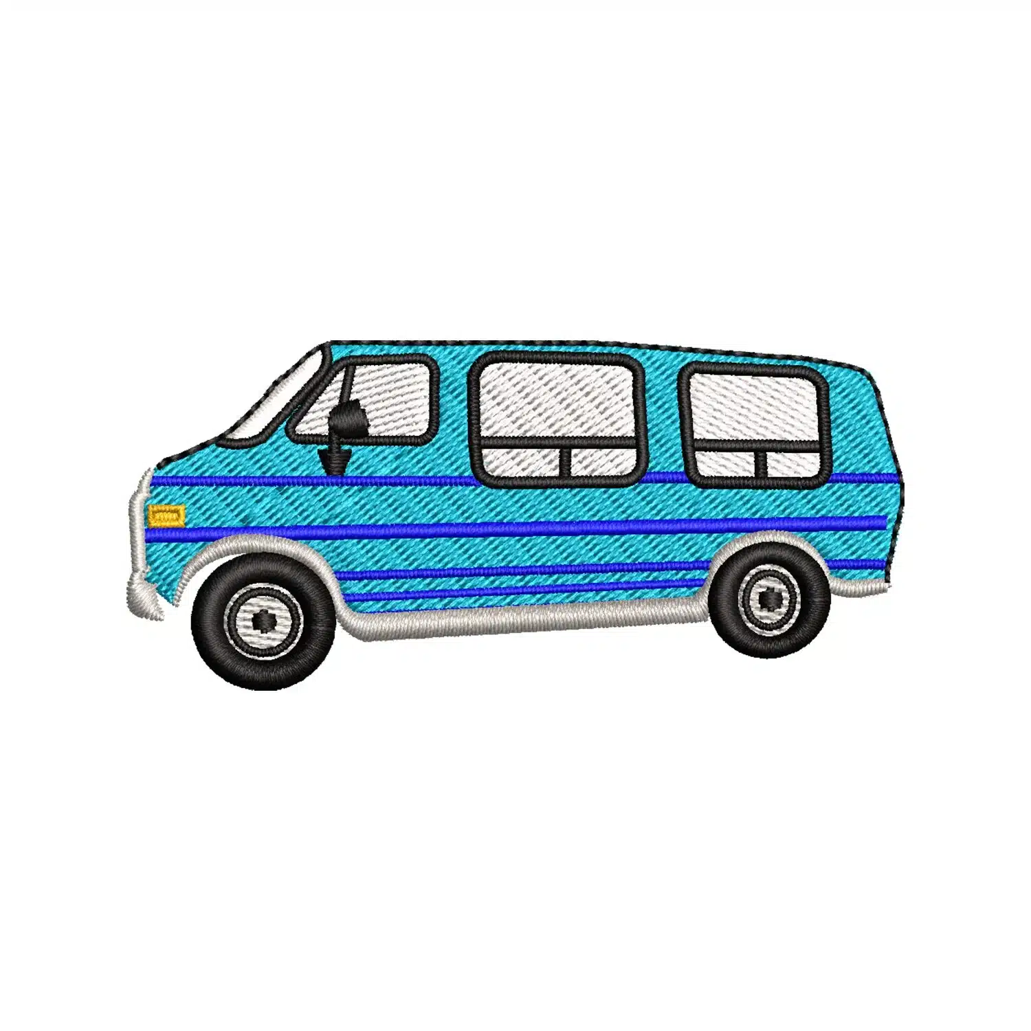 Mini Van Embroidery Design