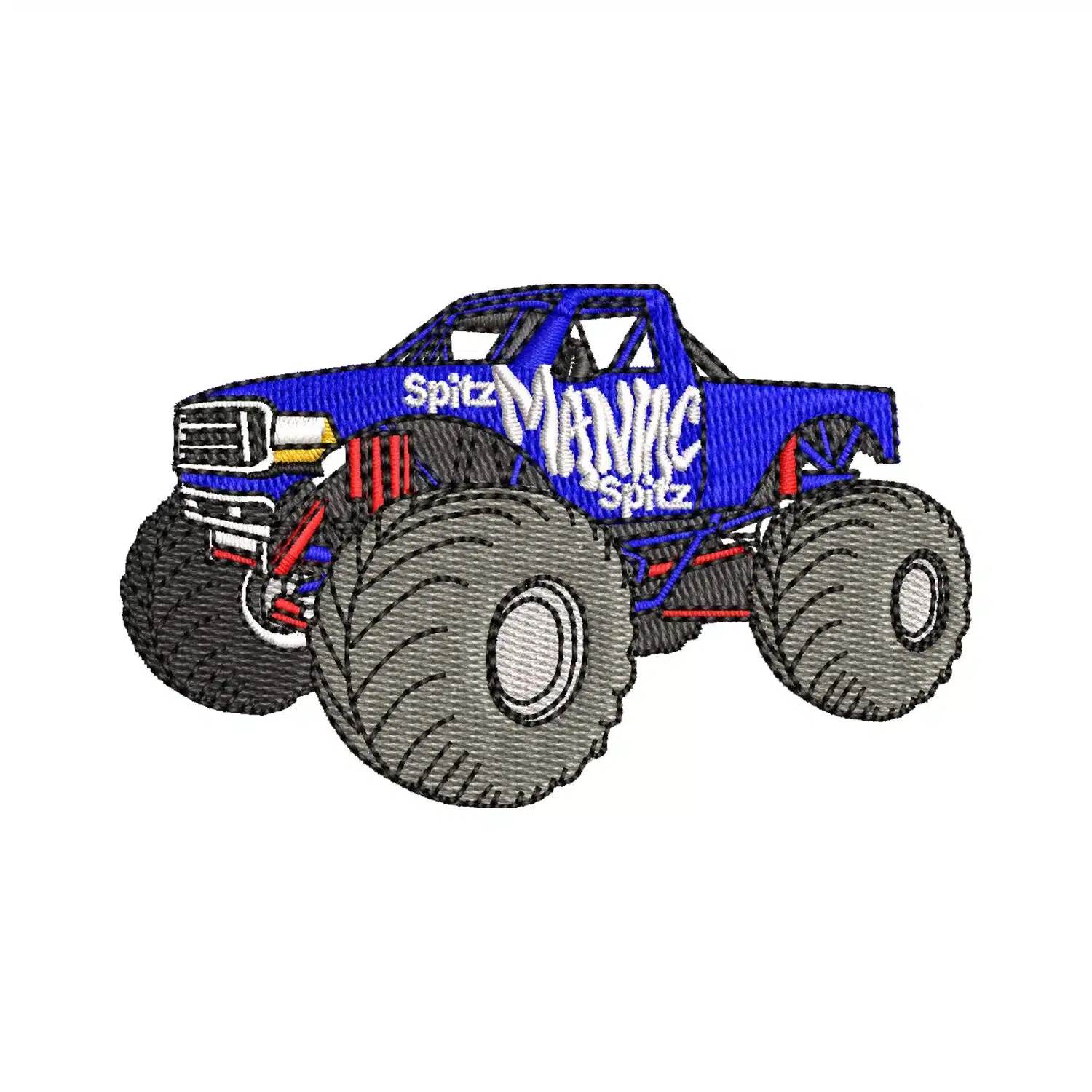 Monster Truck Embroidery Design