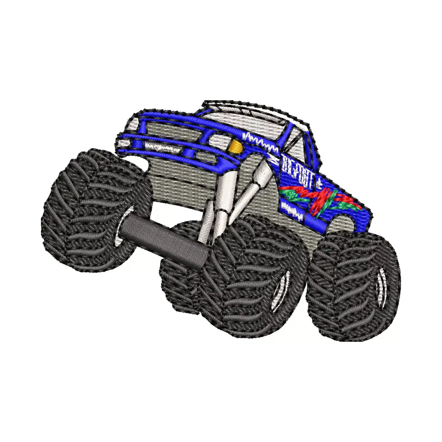 Monster Truck Embroidery Design