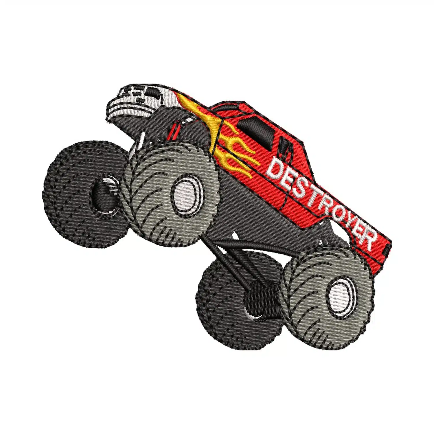 Monster Truck Embroidery Design