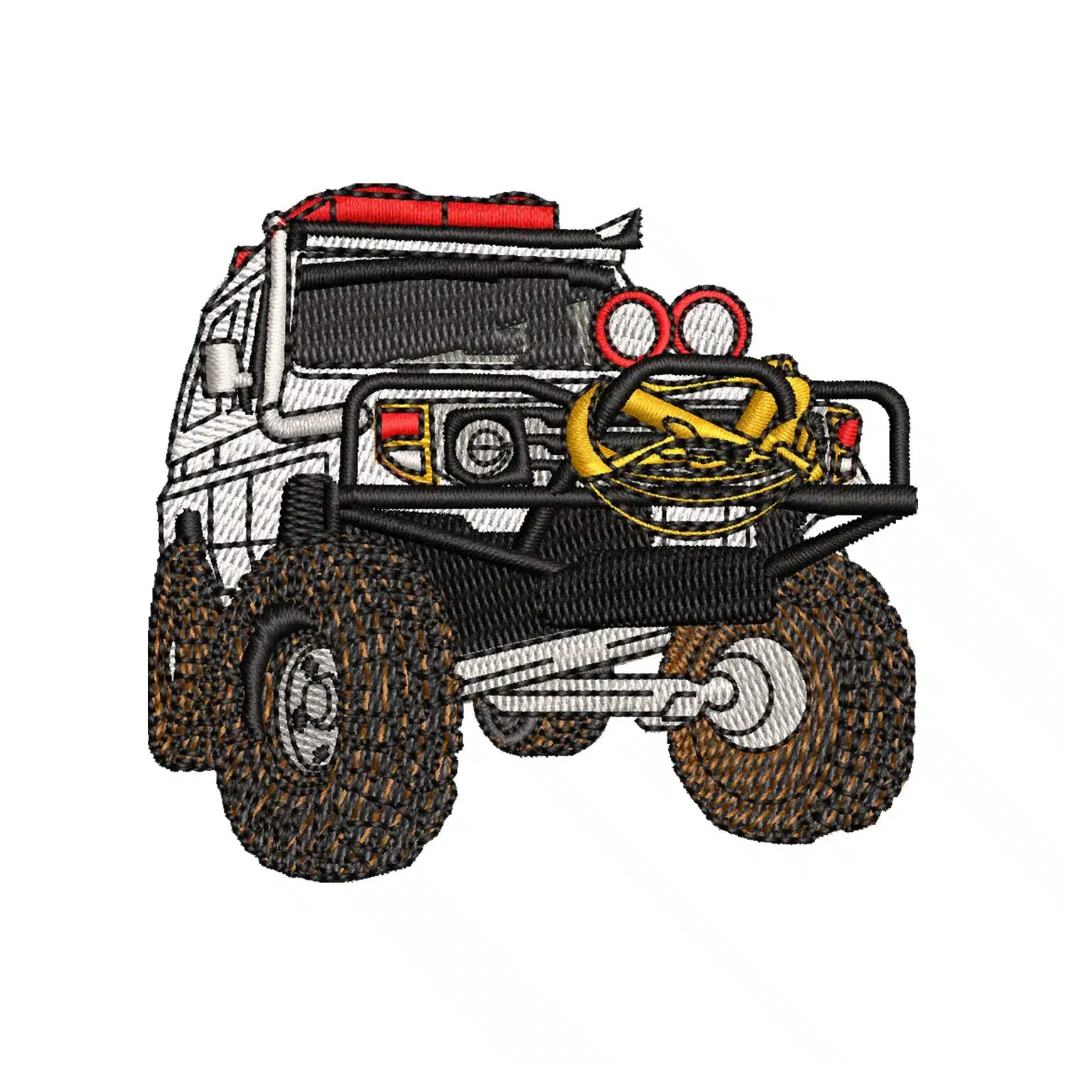 Monster Truck Embroidery Design