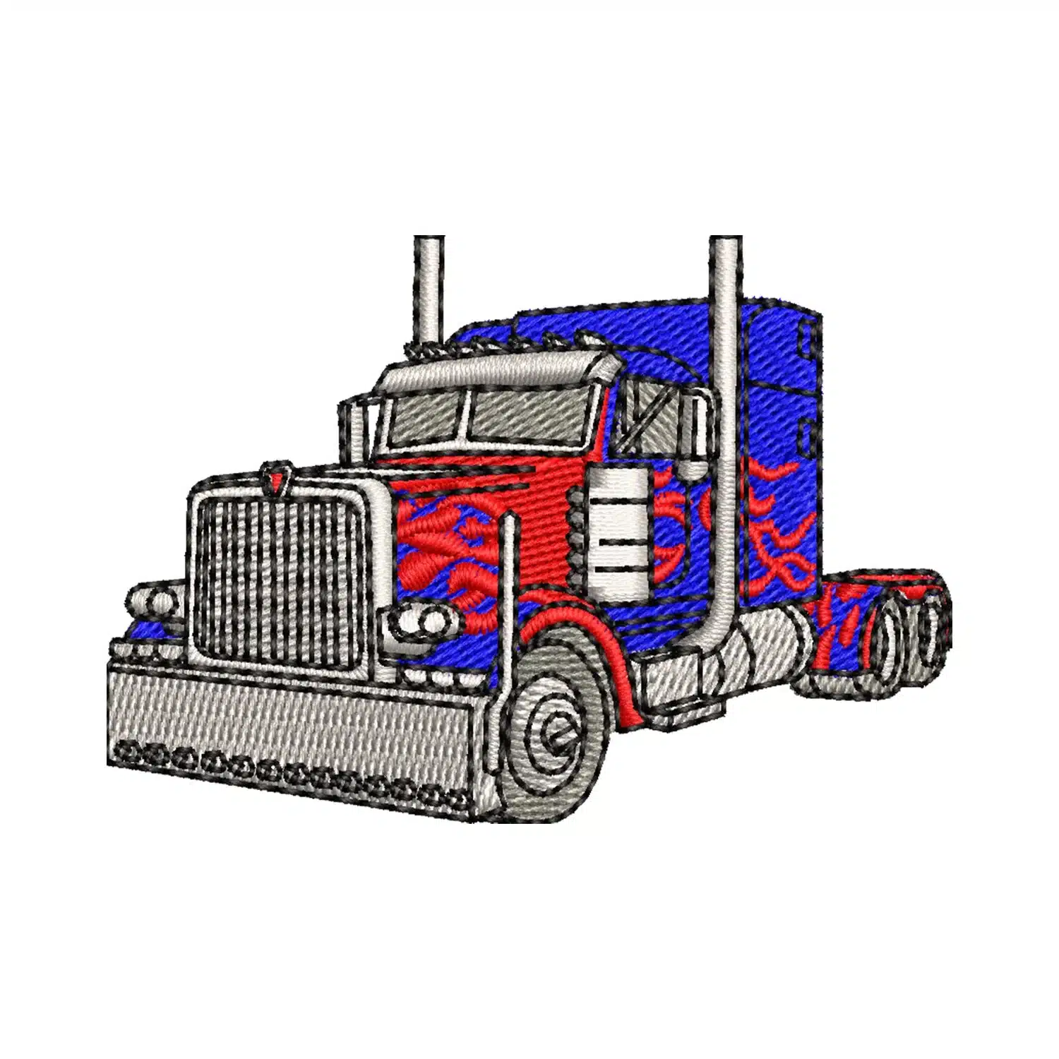 Optimus Prime Truck Embroidery Design