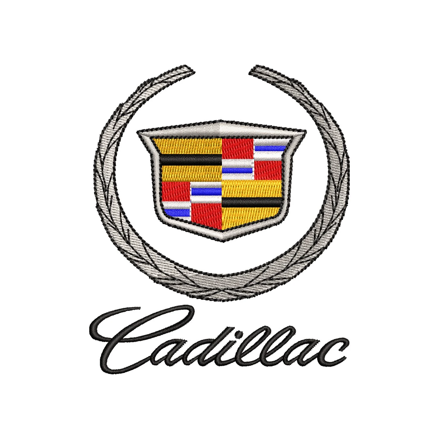 Cadillac Logo Embroidery Design
