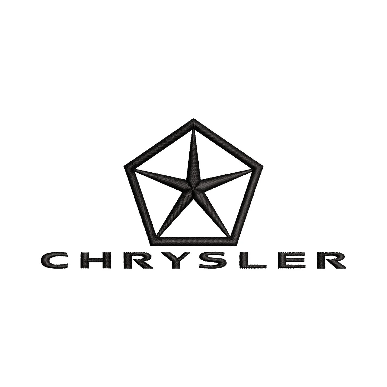 Chrysler Logo Embroidery Design