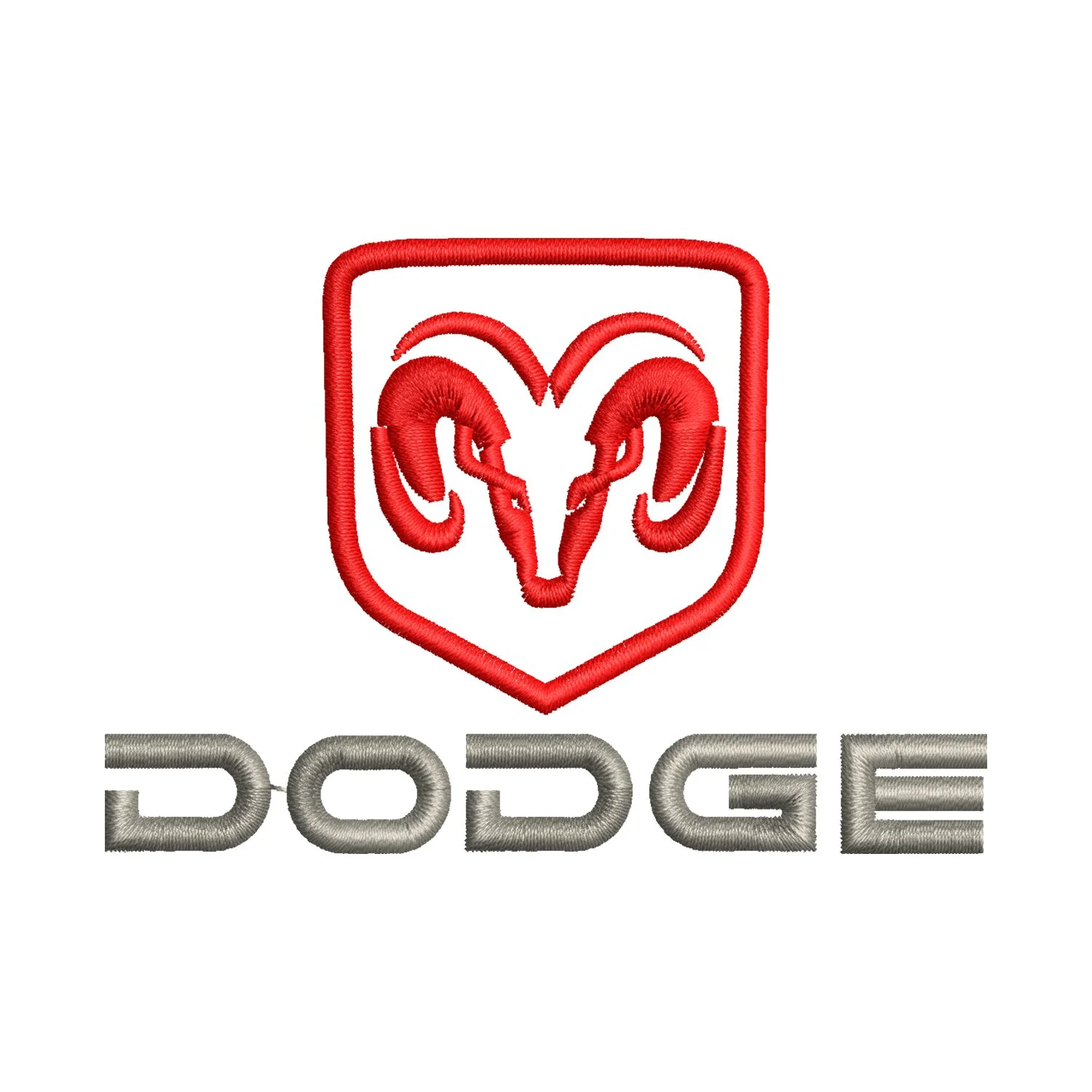 Dodge Challenger Logo Embroidery Design