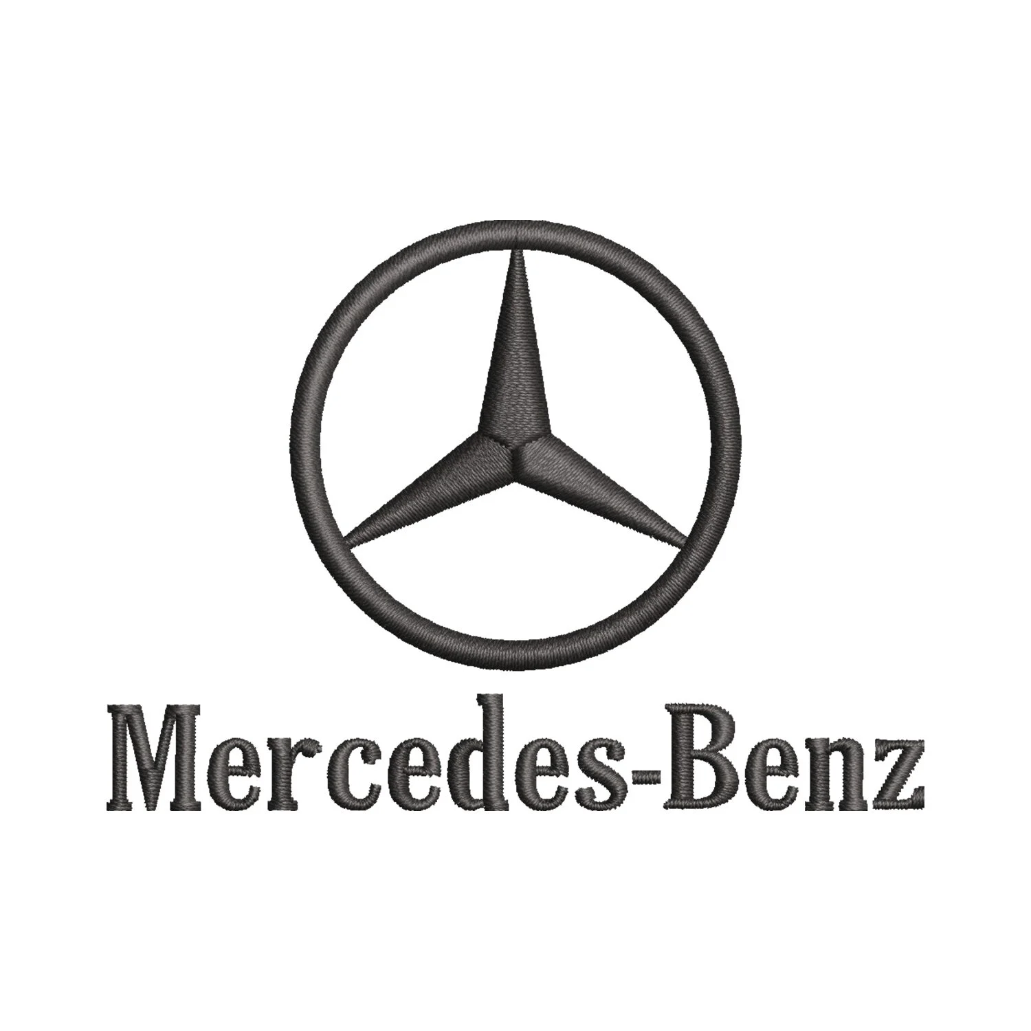 Mercedes Benz Logo Embroidery Design