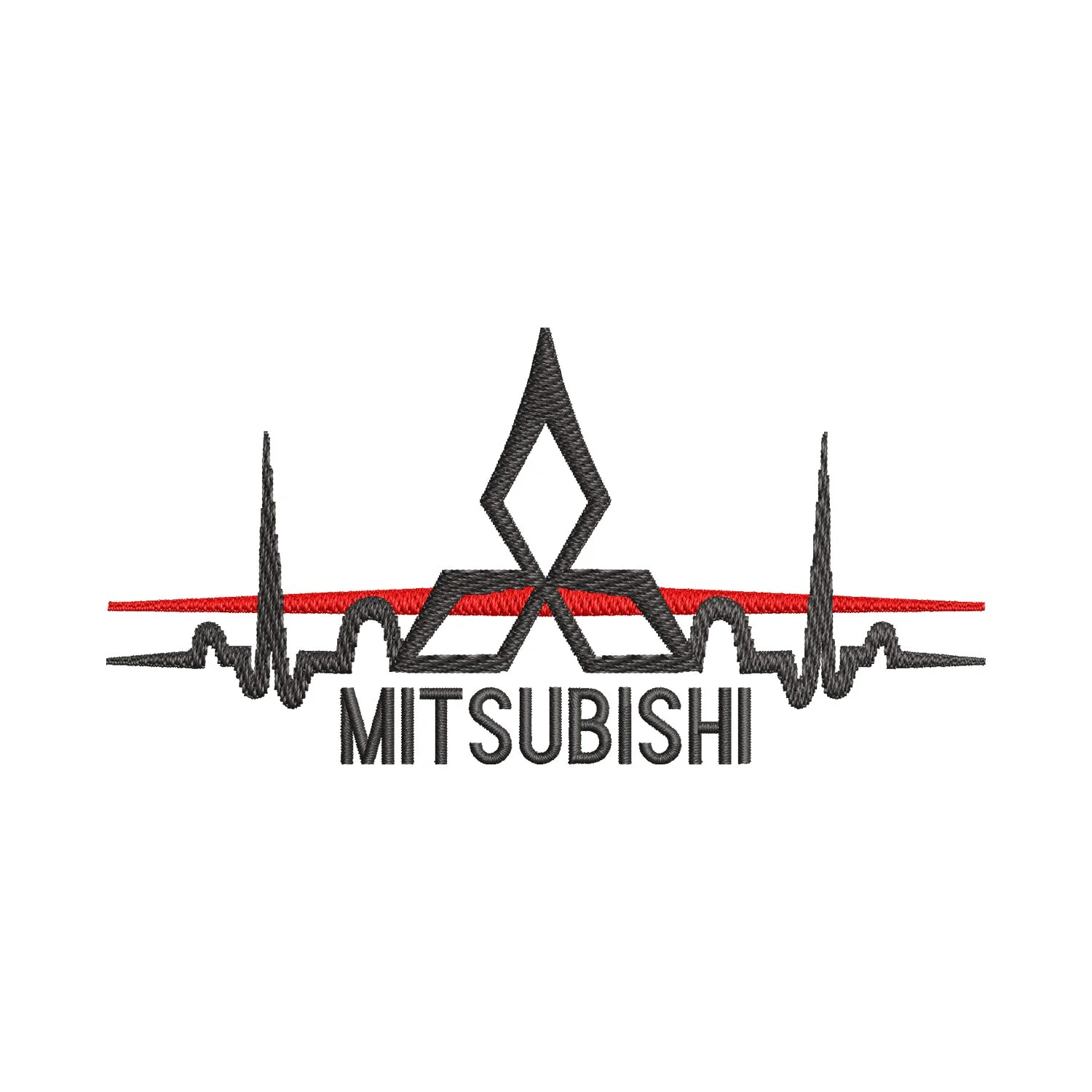 Mitsubishi Logo Embroidery Design