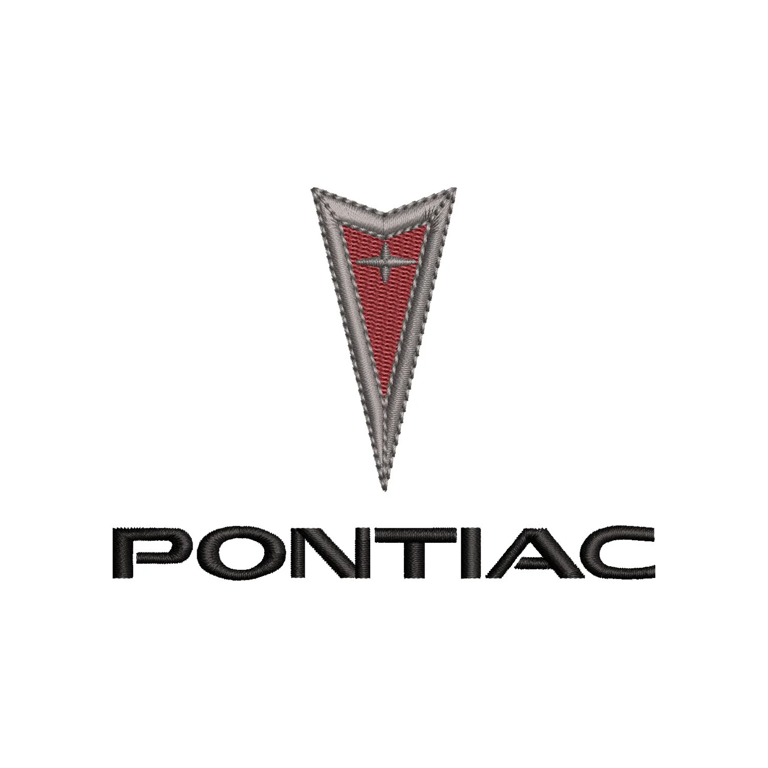 Pontiac Logo Embroidery Design