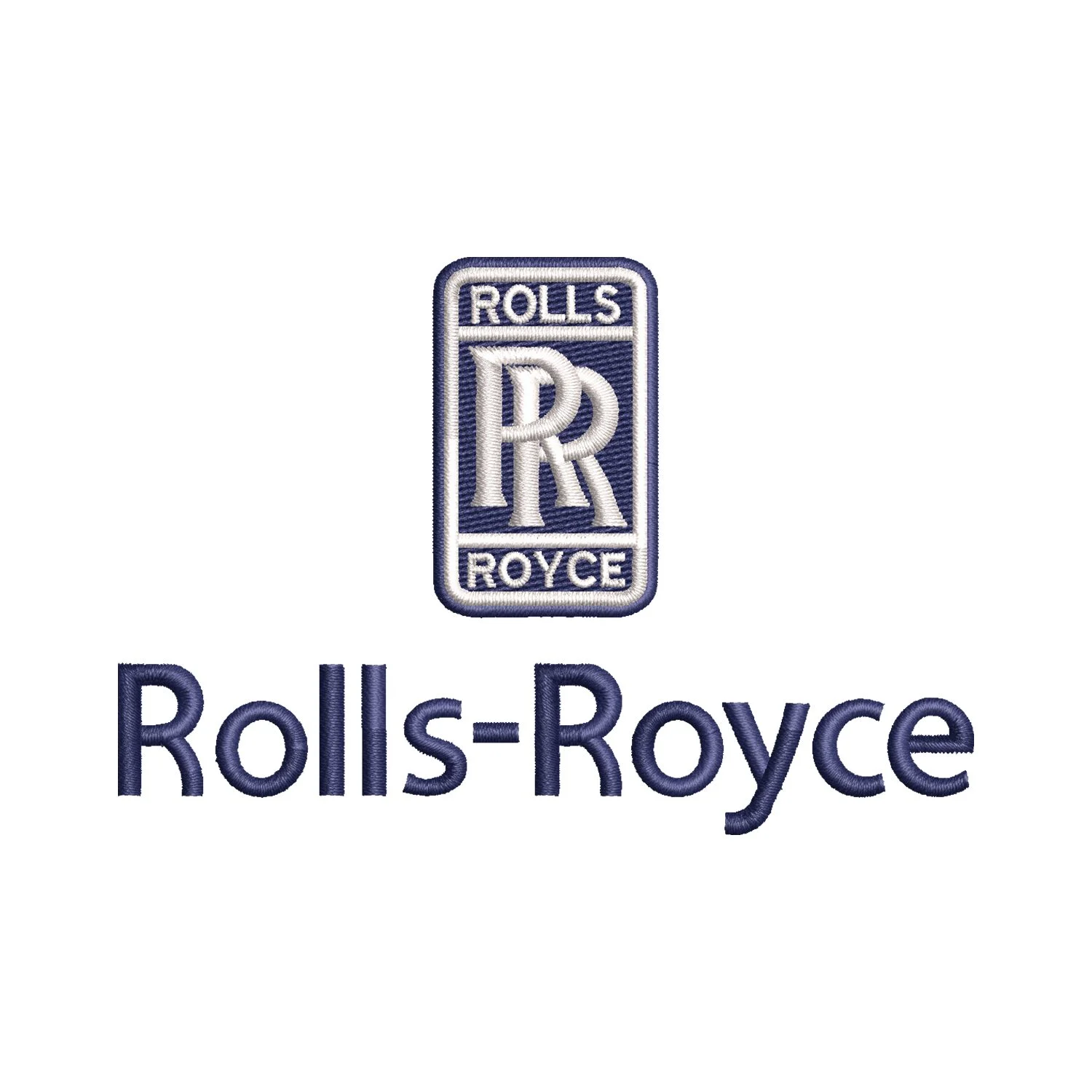 Rolls Royce Logo Embroidery Design