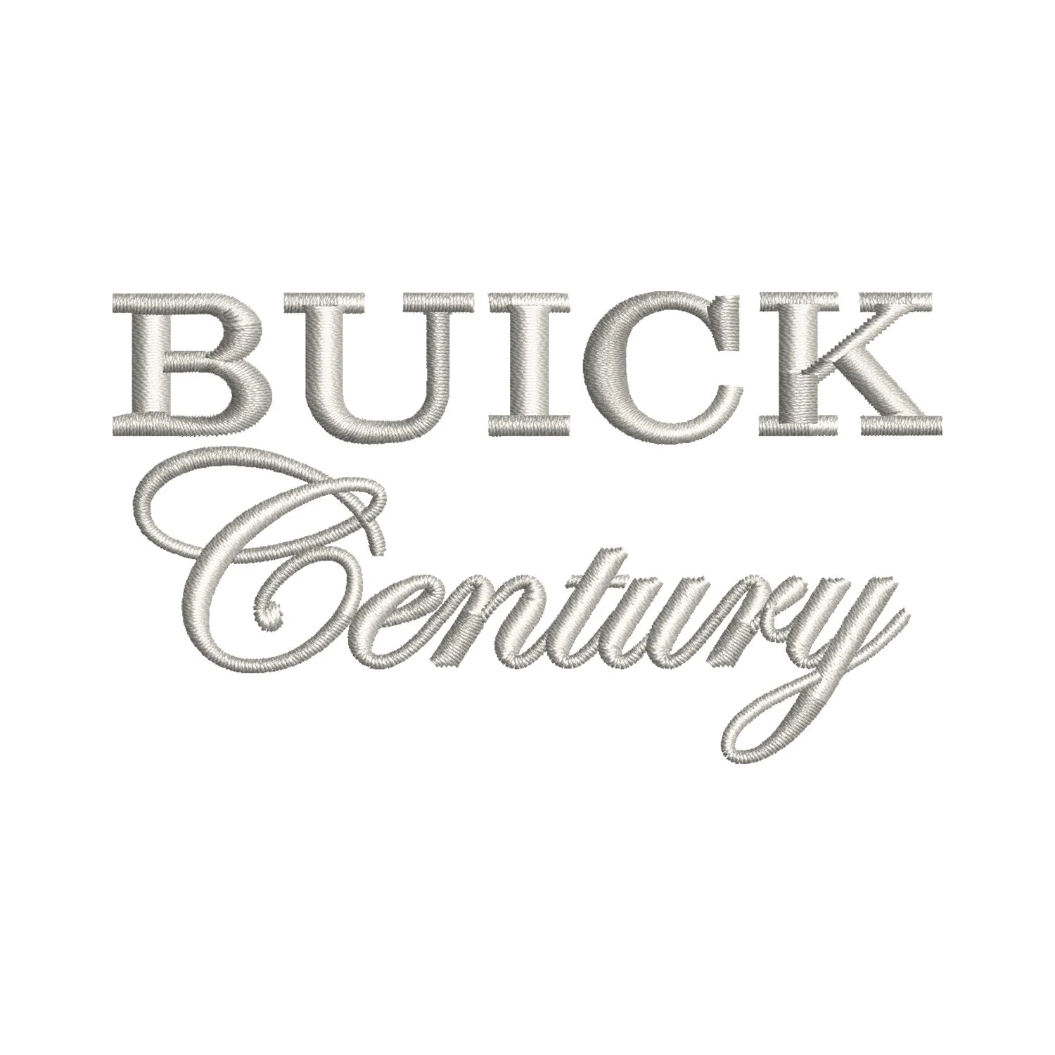 Buick Century Logo Embroidery Design