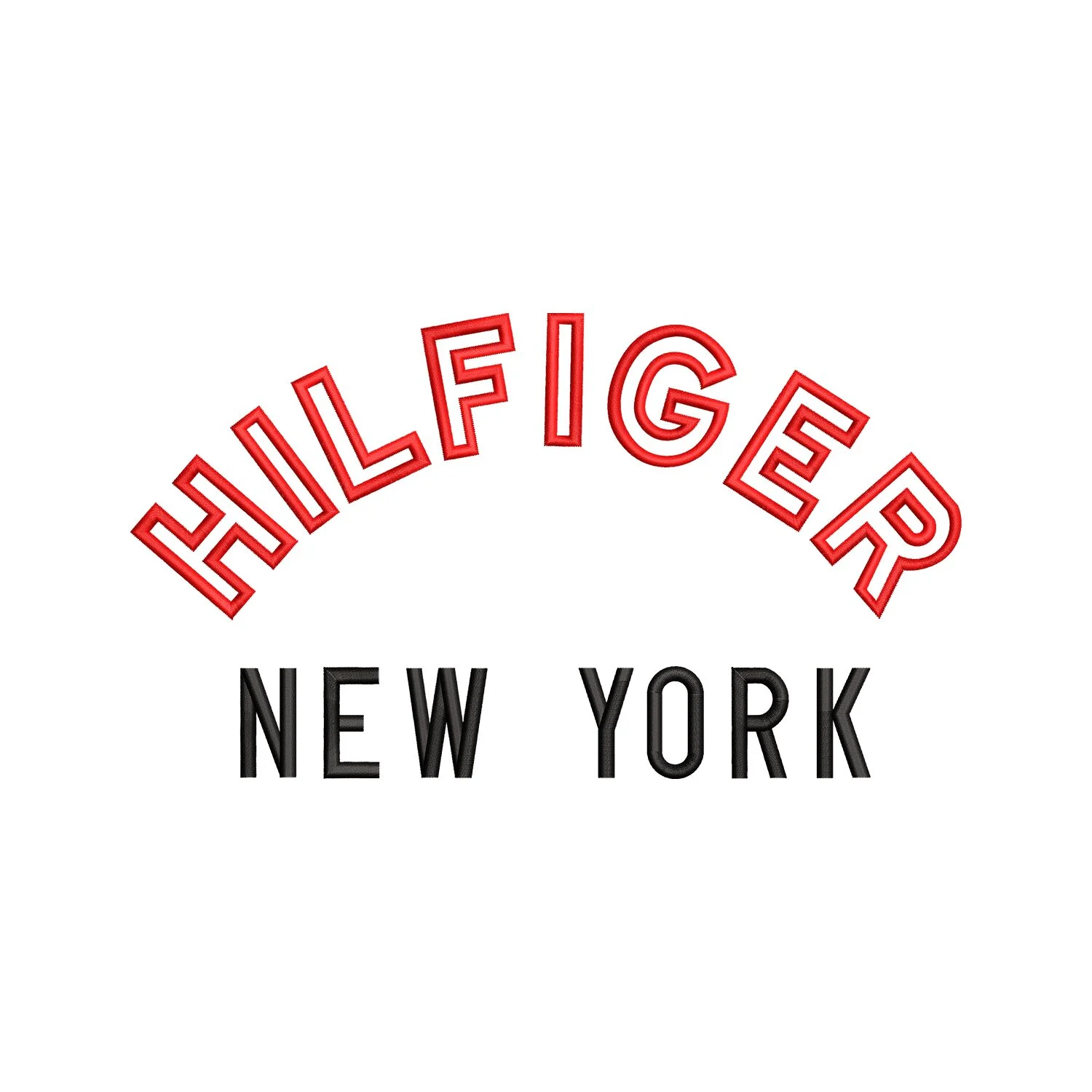 Hilfiger New York Logo Embroidery Design