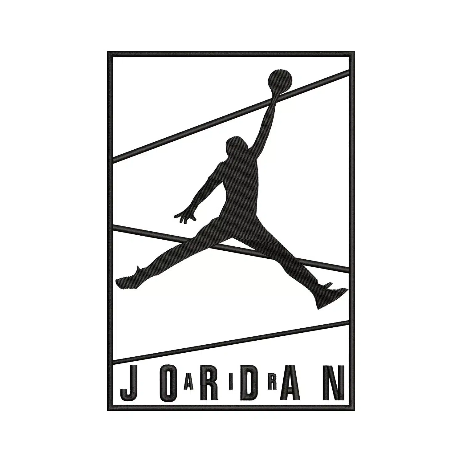 Jordan Logo Embroidery Design