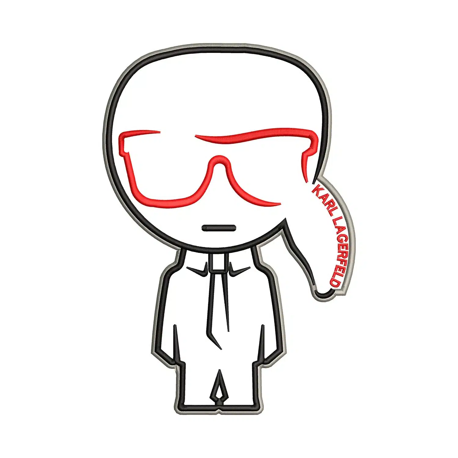 Karl Lagerfeld Icon Embroidery Design