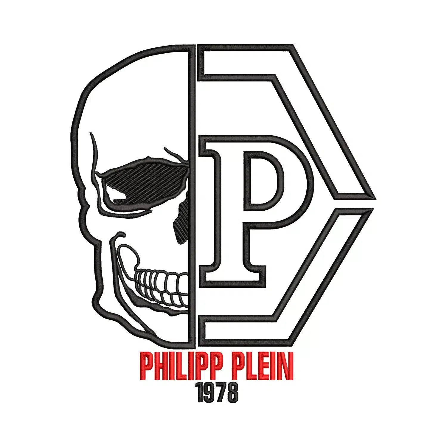 Philipp Plein 1978 Logo Embroidery Design