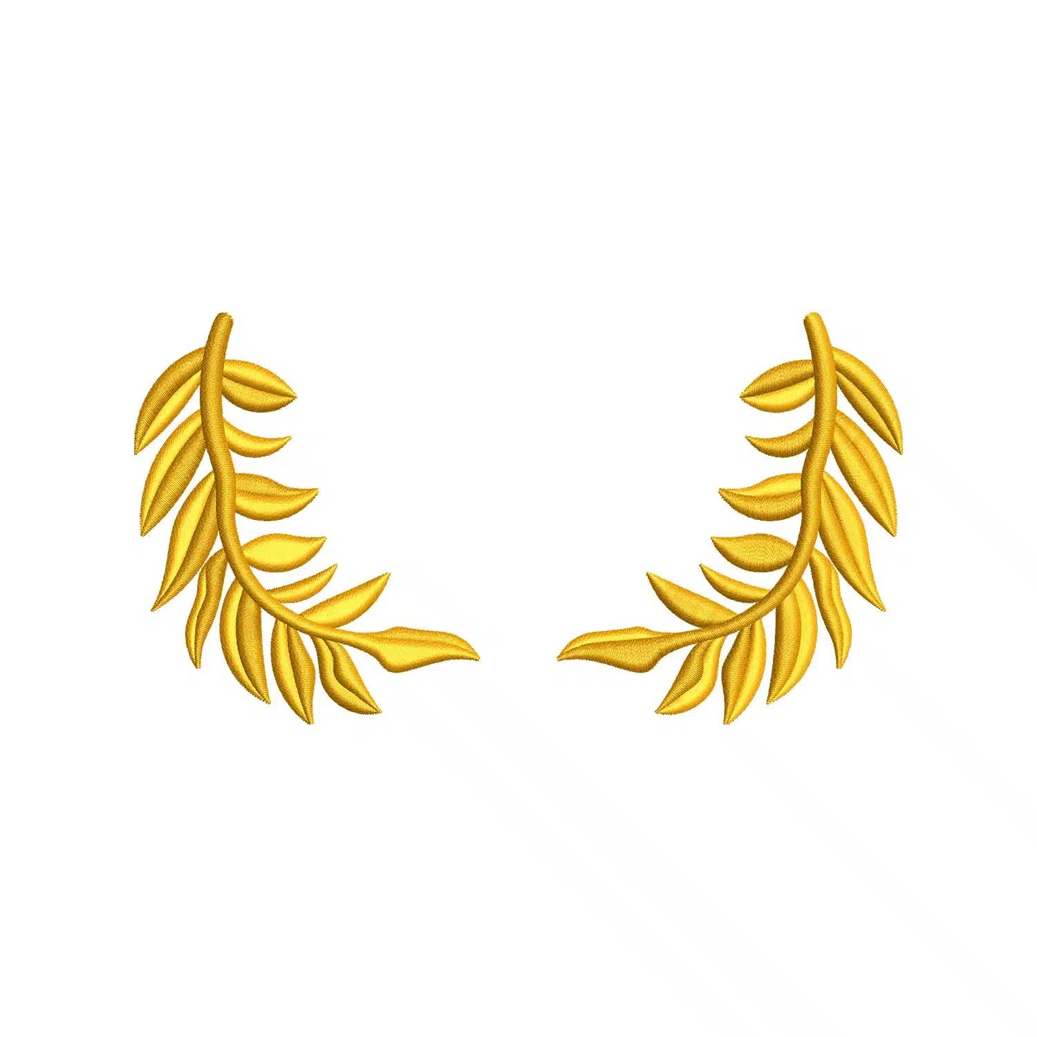 Military Golden Wreath Embroidery Design