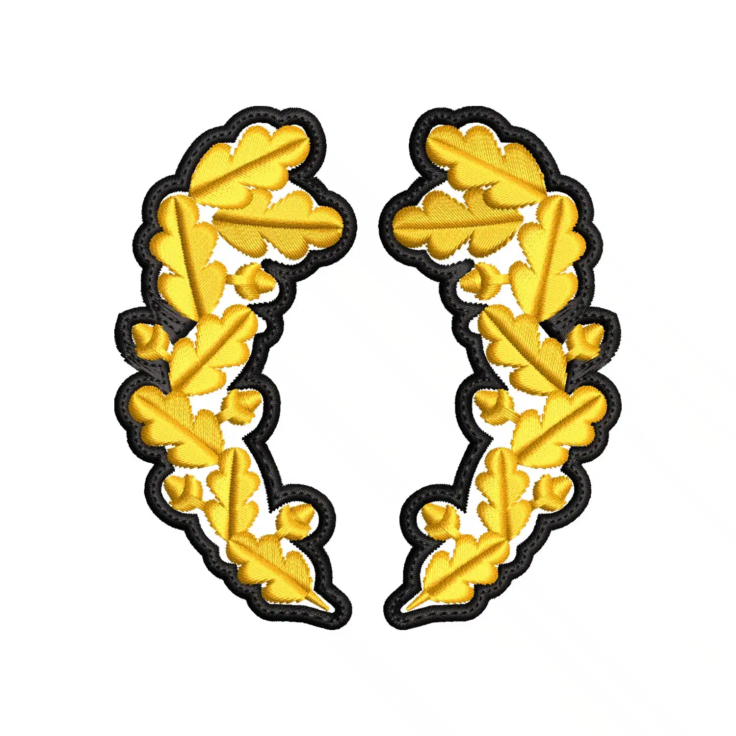 Military Golden Wreath Embroidery Design