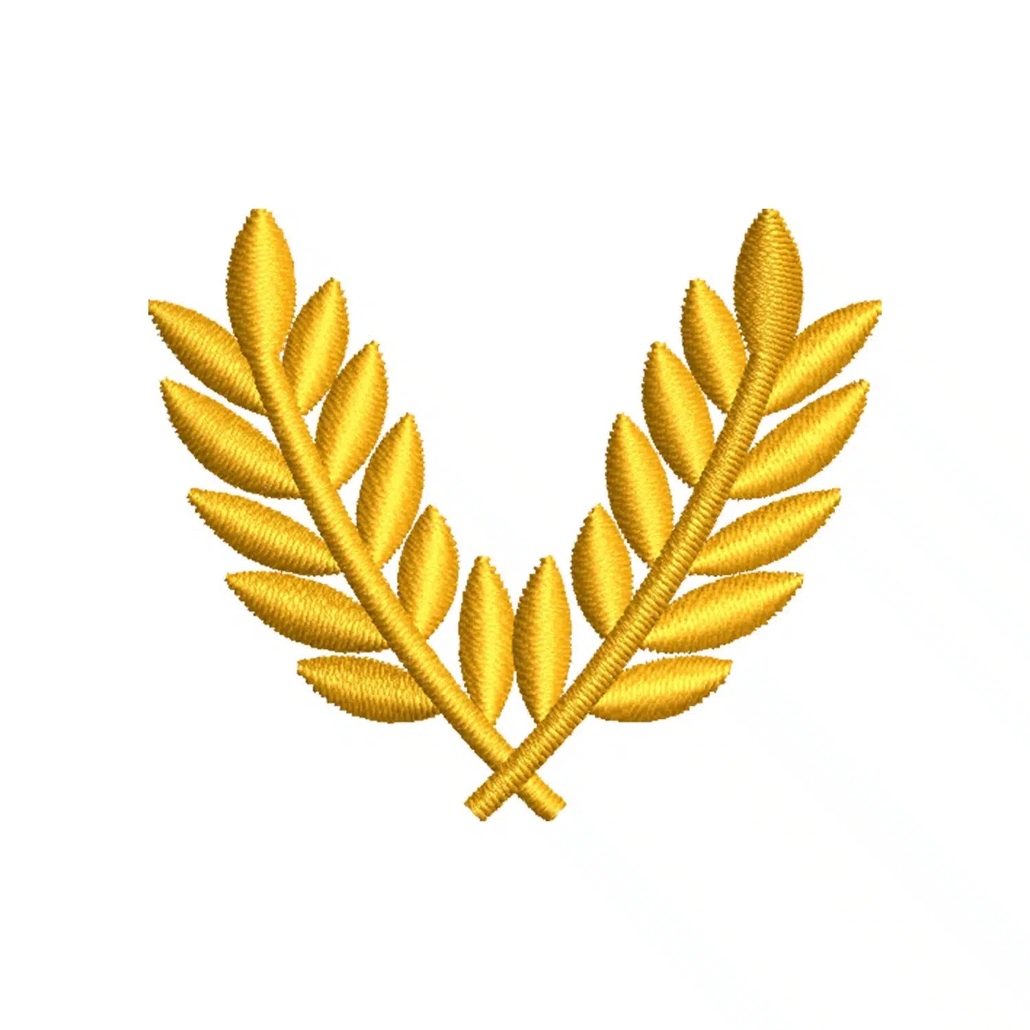 Military Golden Wreath Embroidery Design