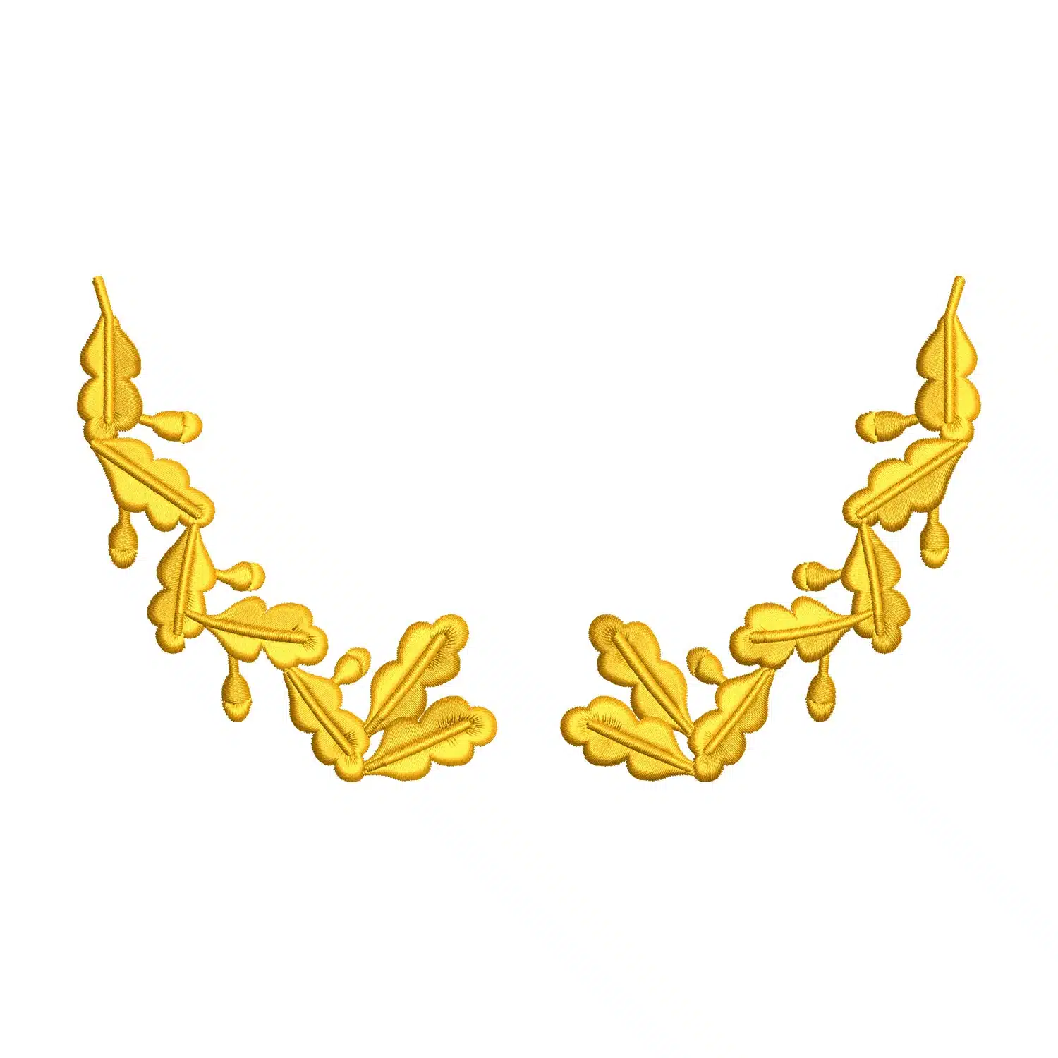 Military Golden Wreath Embroidery Design