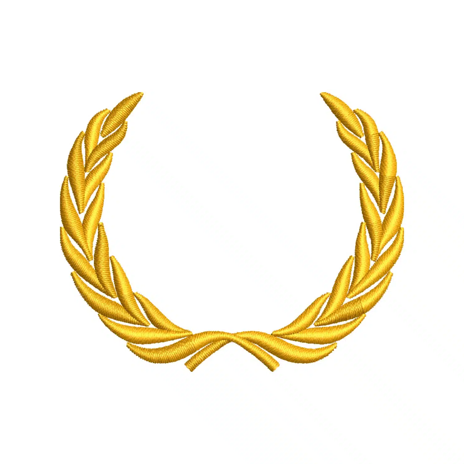Military Golden Wreath Embroidery Design