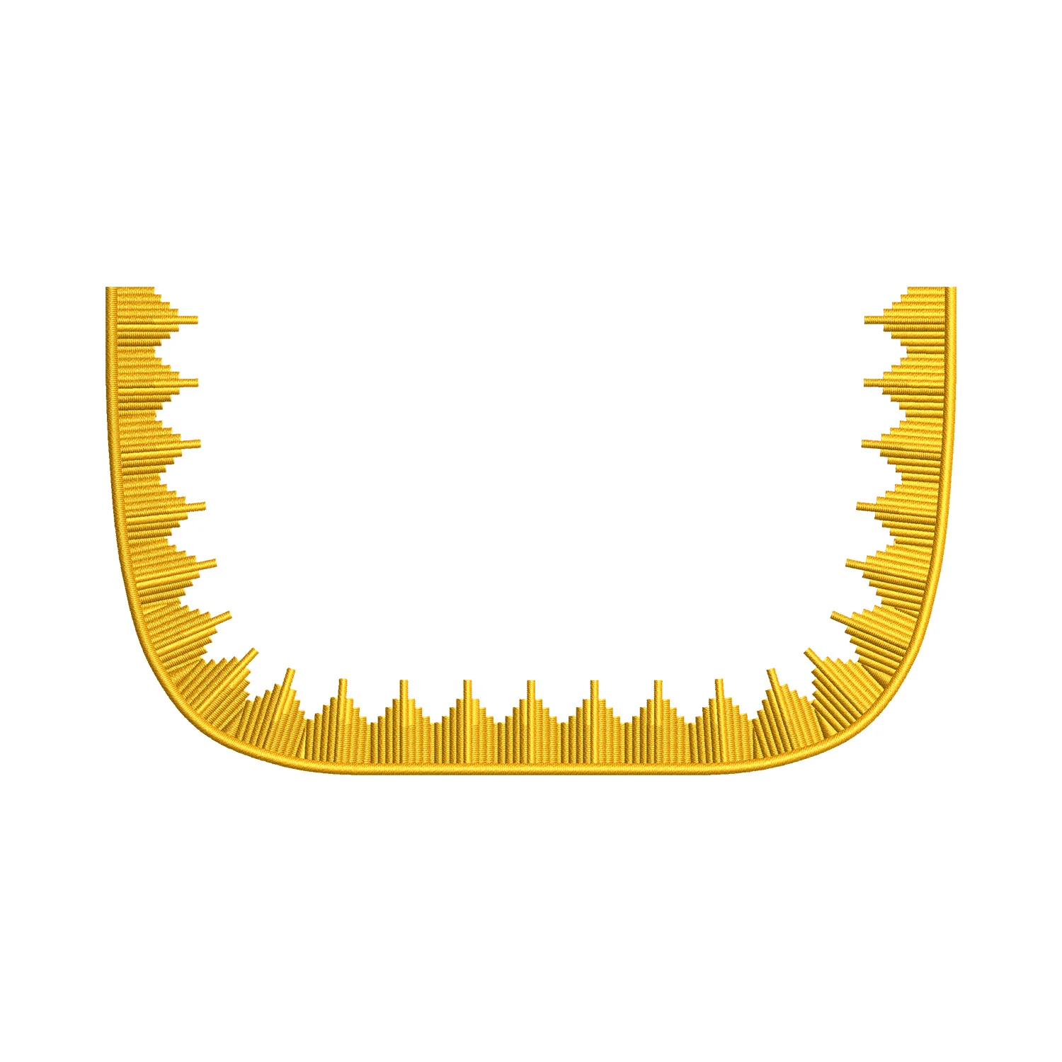 Military Golden Wreath Embroidery Design