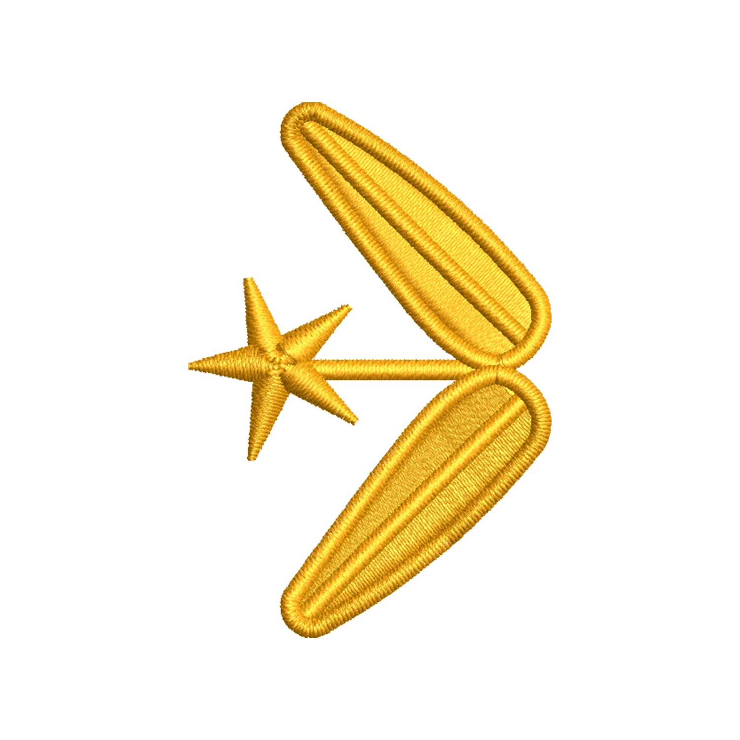 Military Rank Insignia Embroidery Design