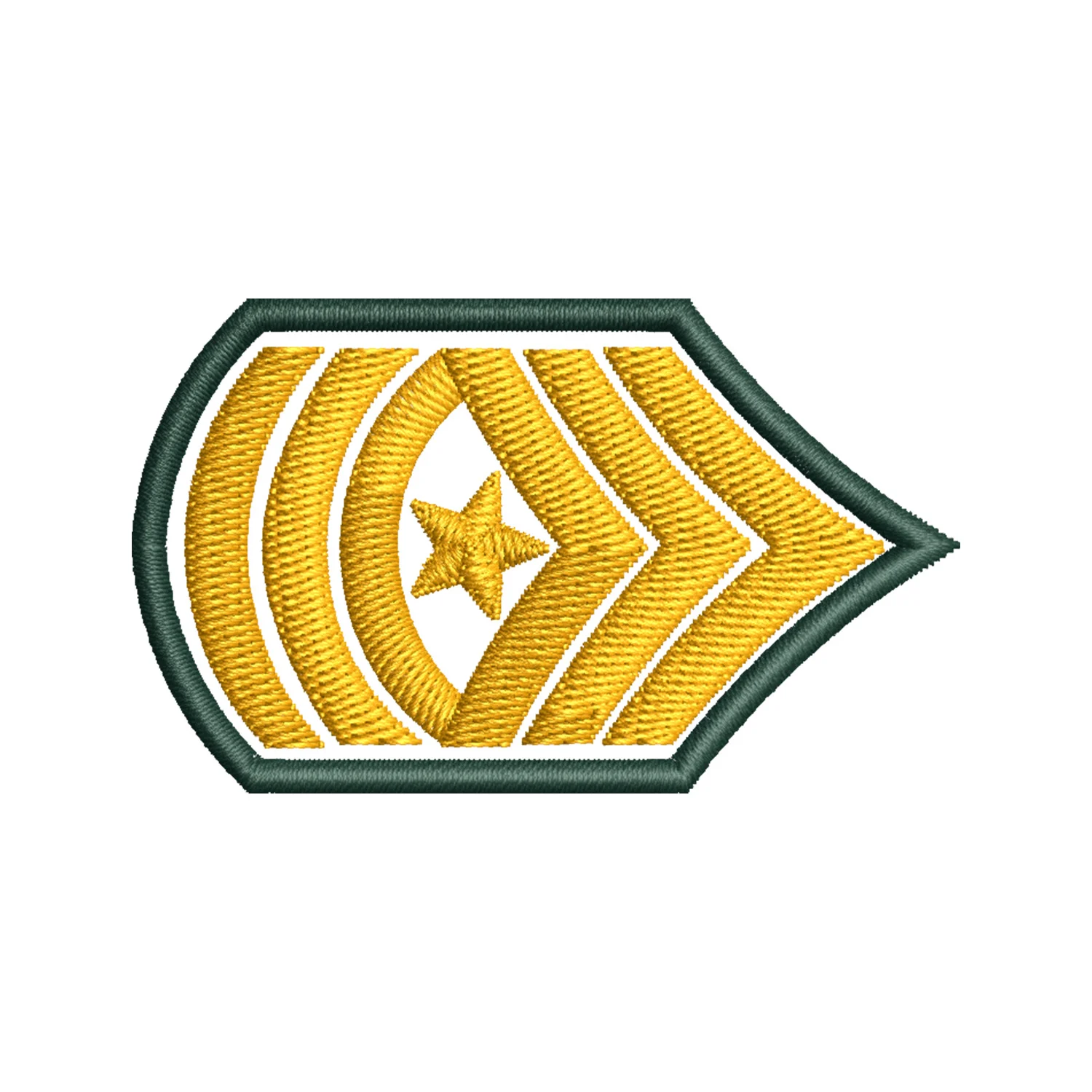 Military Shoulder Badge Embroidery Design