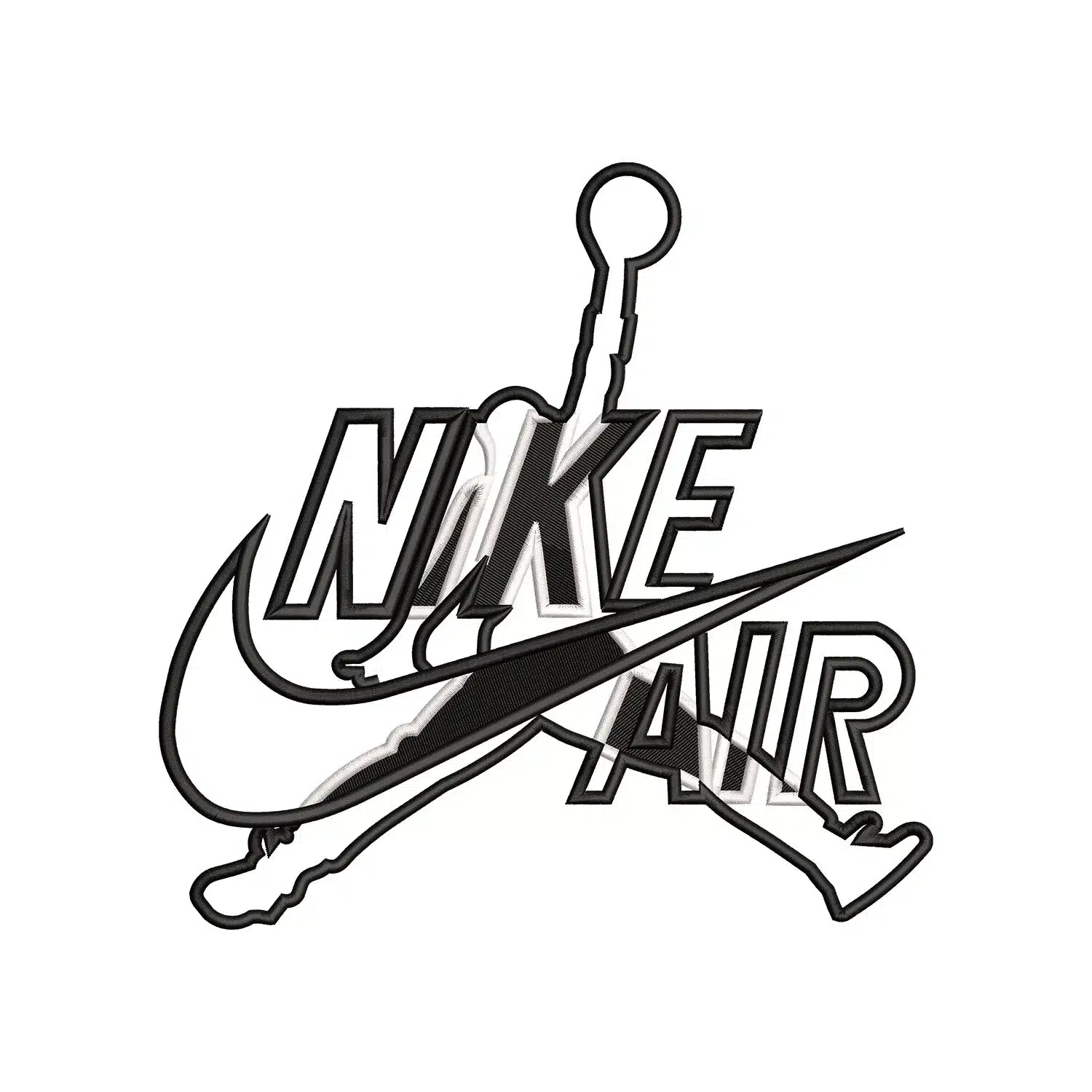 Nike x Jordan Air Embroidery Design