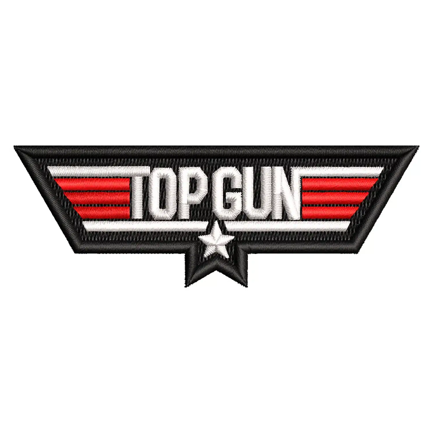 Top Gun Logo Embroidery Design