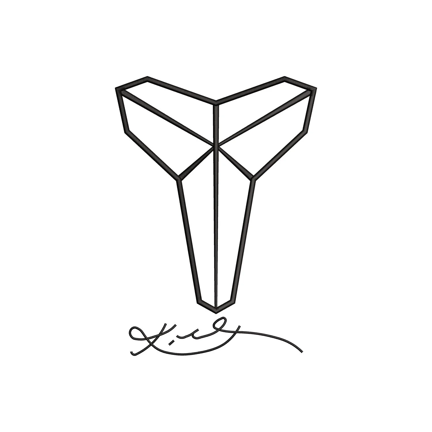 Black Mamba Logo Embroidery Design