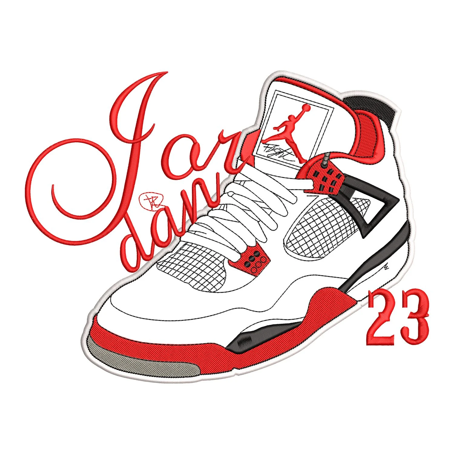 Air Jordan 23 Embroidery Design