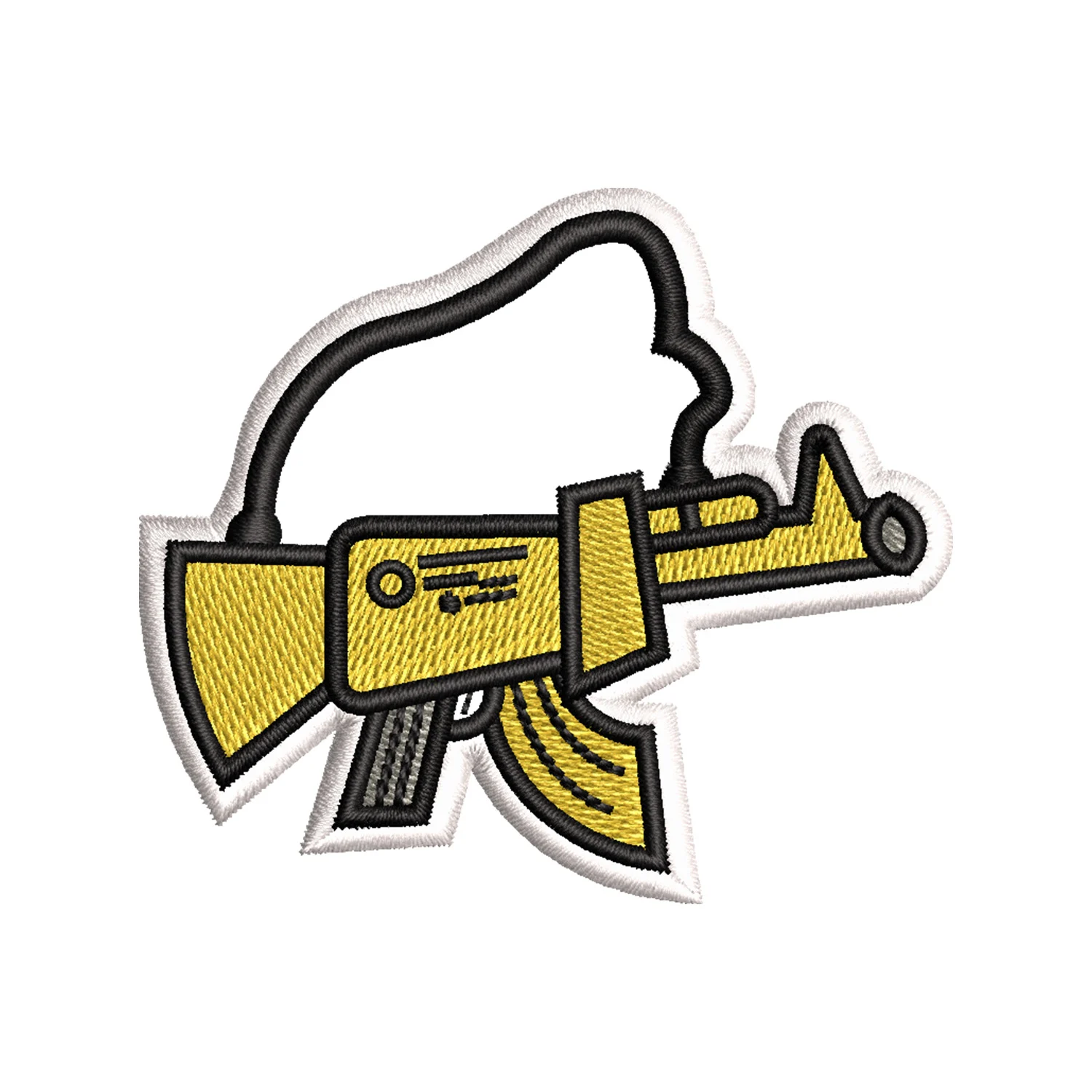 AK-47 Keychain Embroidery Design