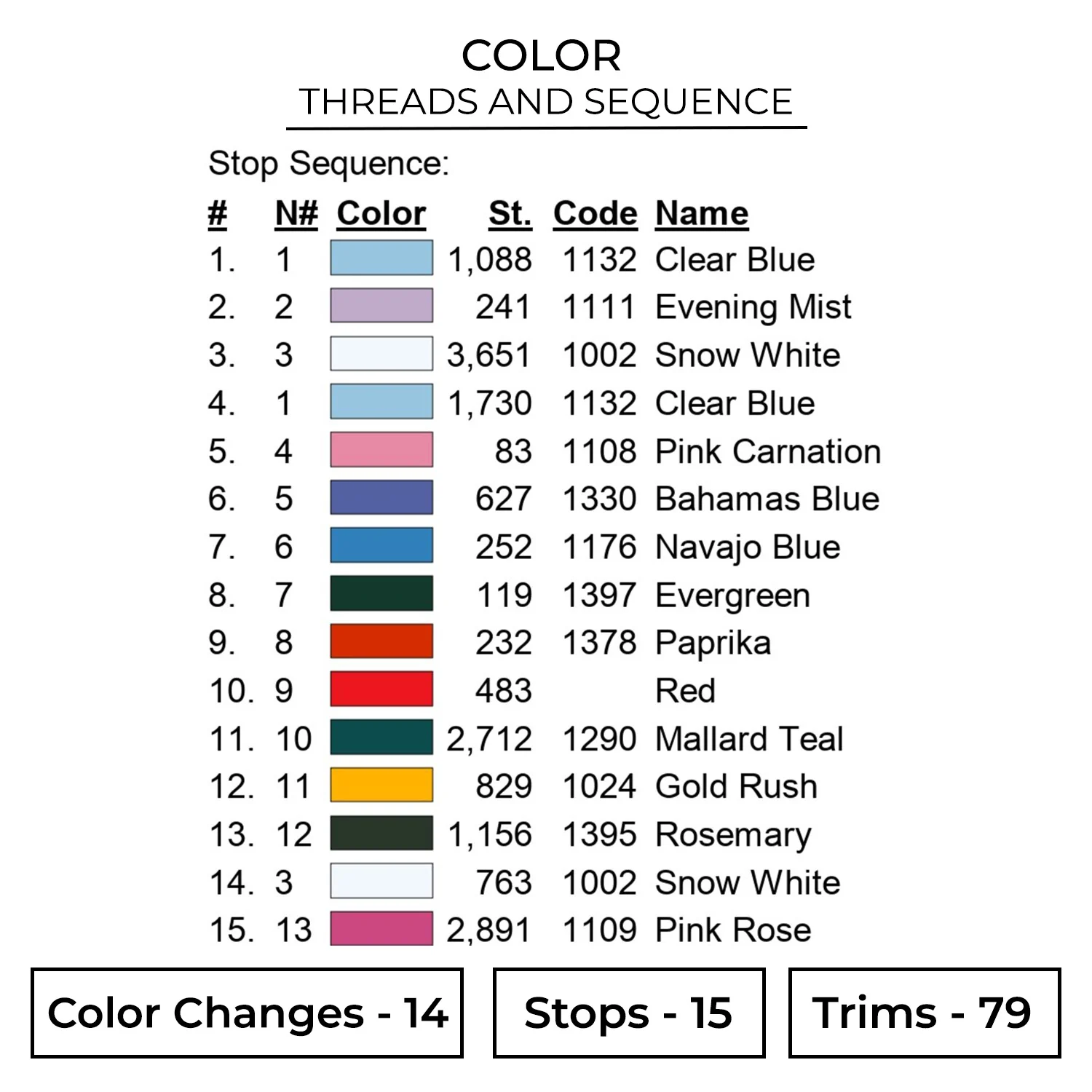 Snowman Embroidery Design 2 Color CHR25