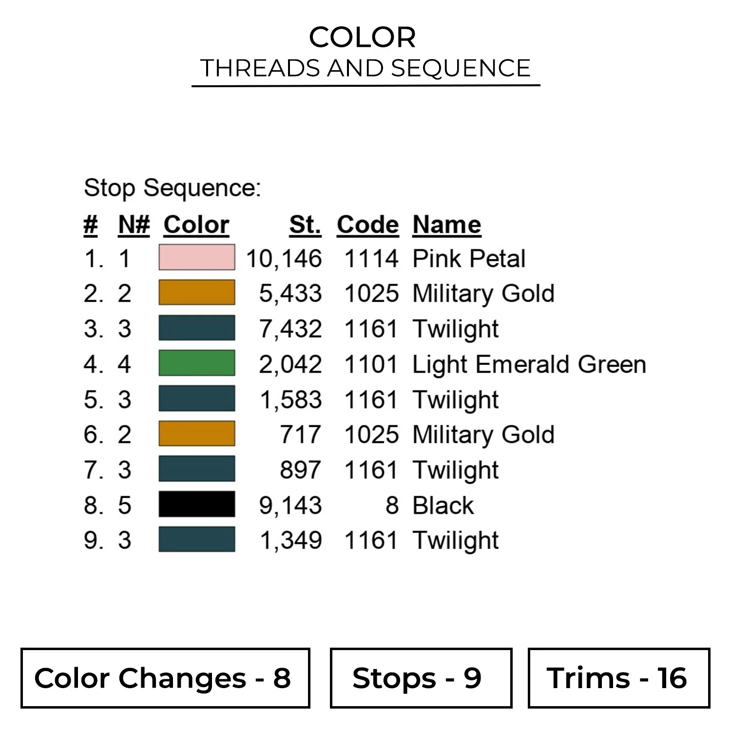 Christmas Wrapping Embroidery Design 2 Color CHR36