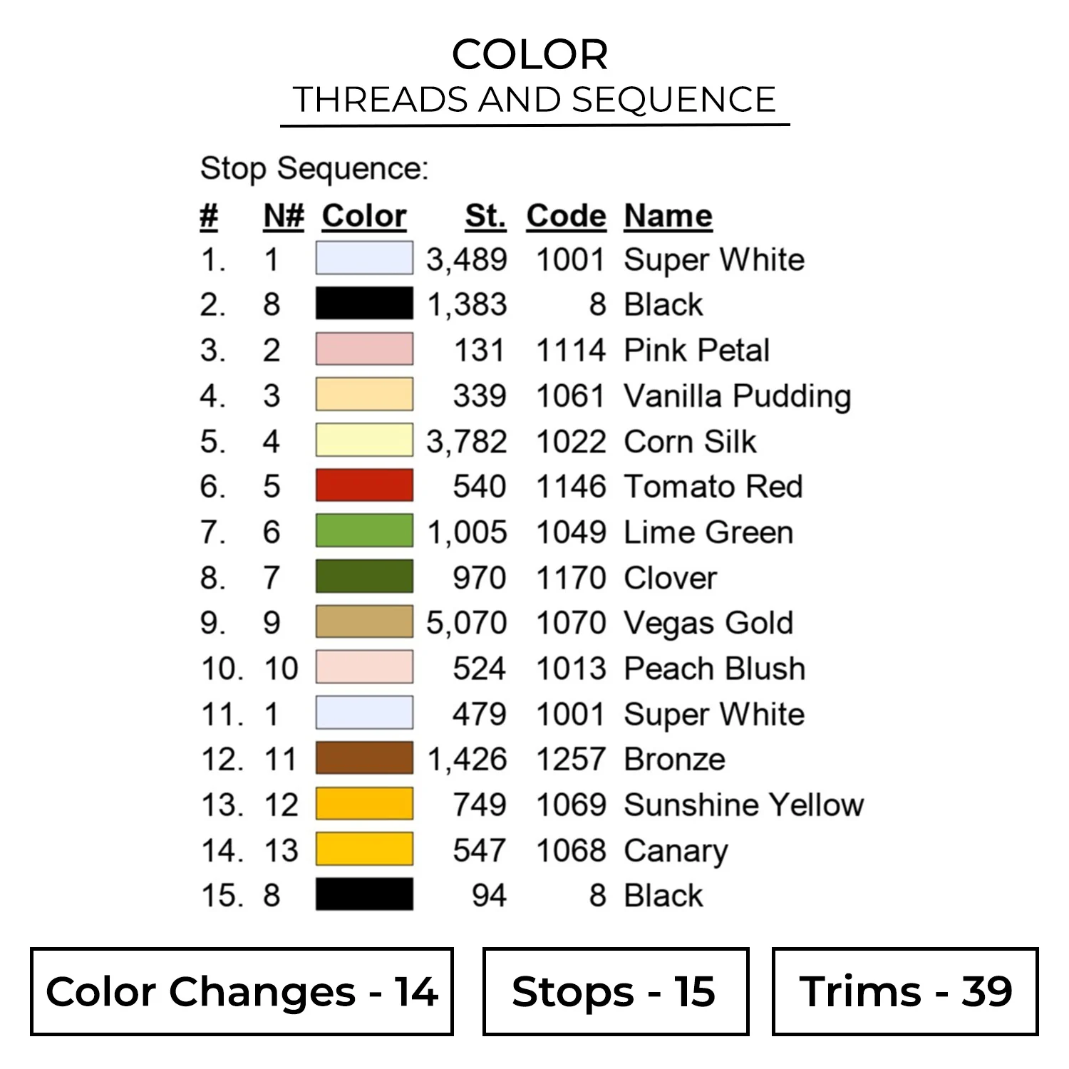 Chef Burger Embroidery Design 2 Color FAK39