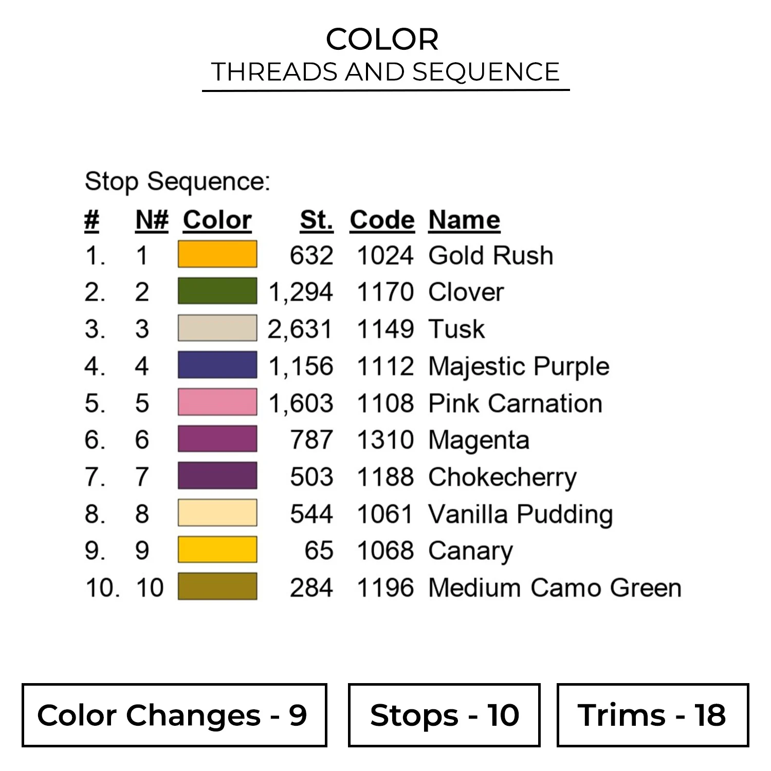 Floral Aster Embroidery Design 2 Color FLR42