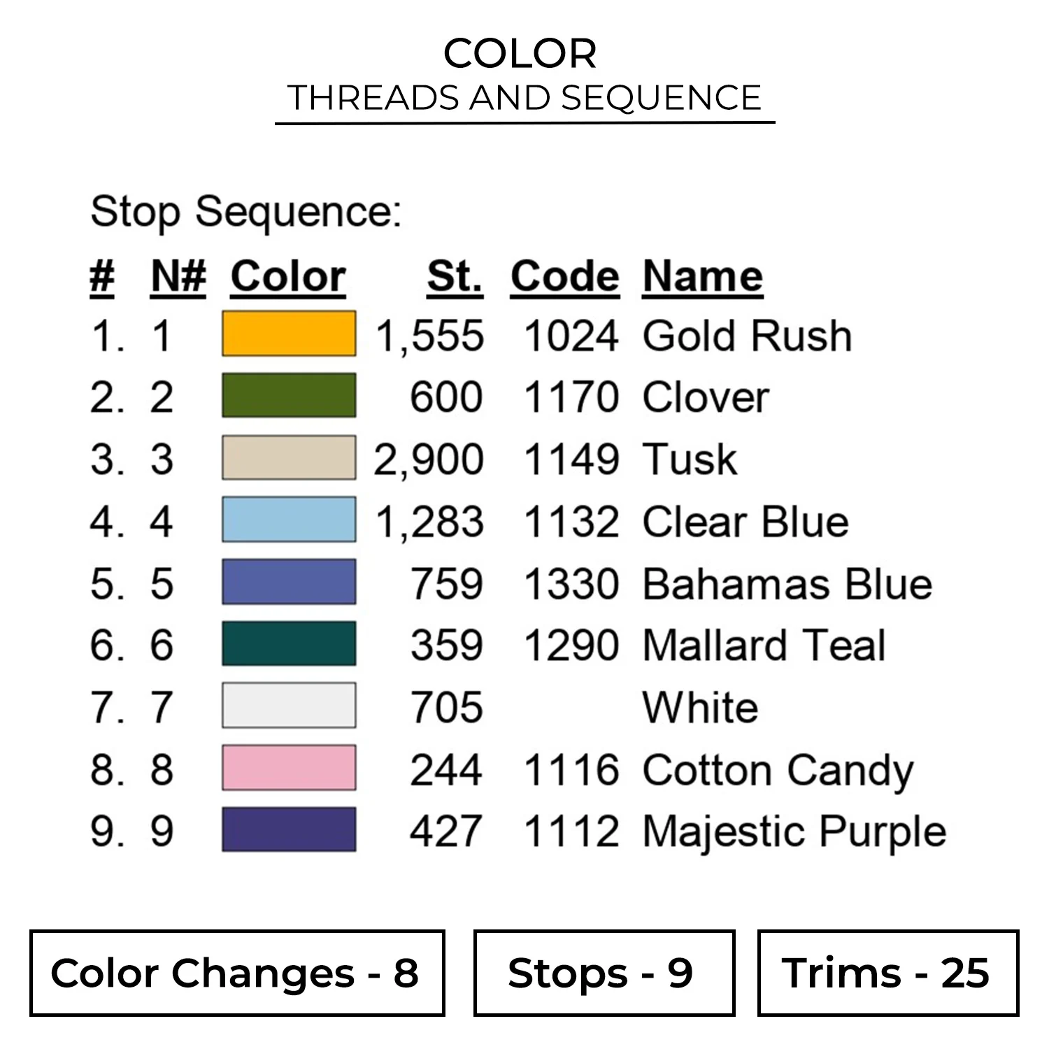 Floral Aster Embroidery Design 2 Color FLR43