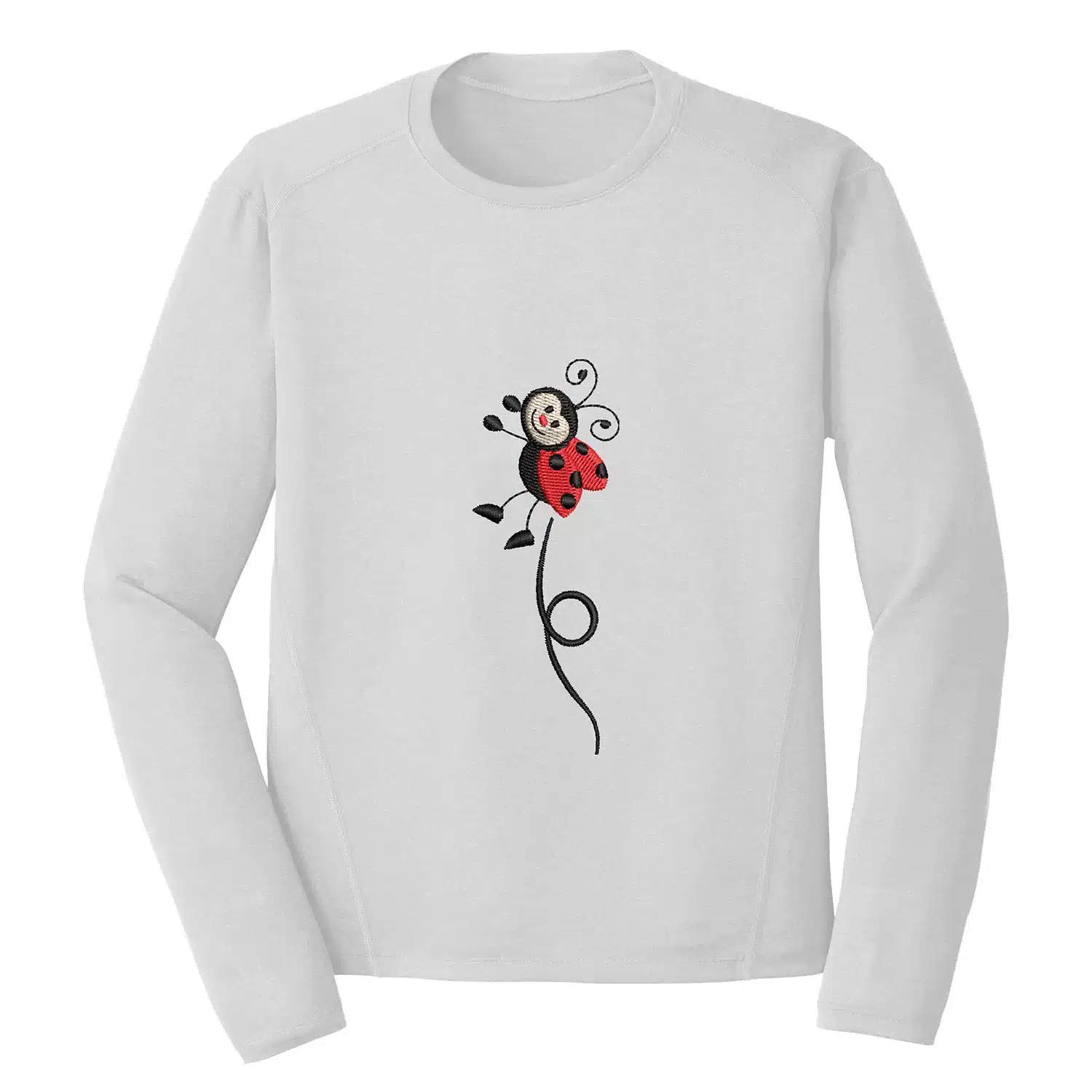 Ladybug Line Embroidery Design - Animal Embroidery Design 1 Mockup AML95