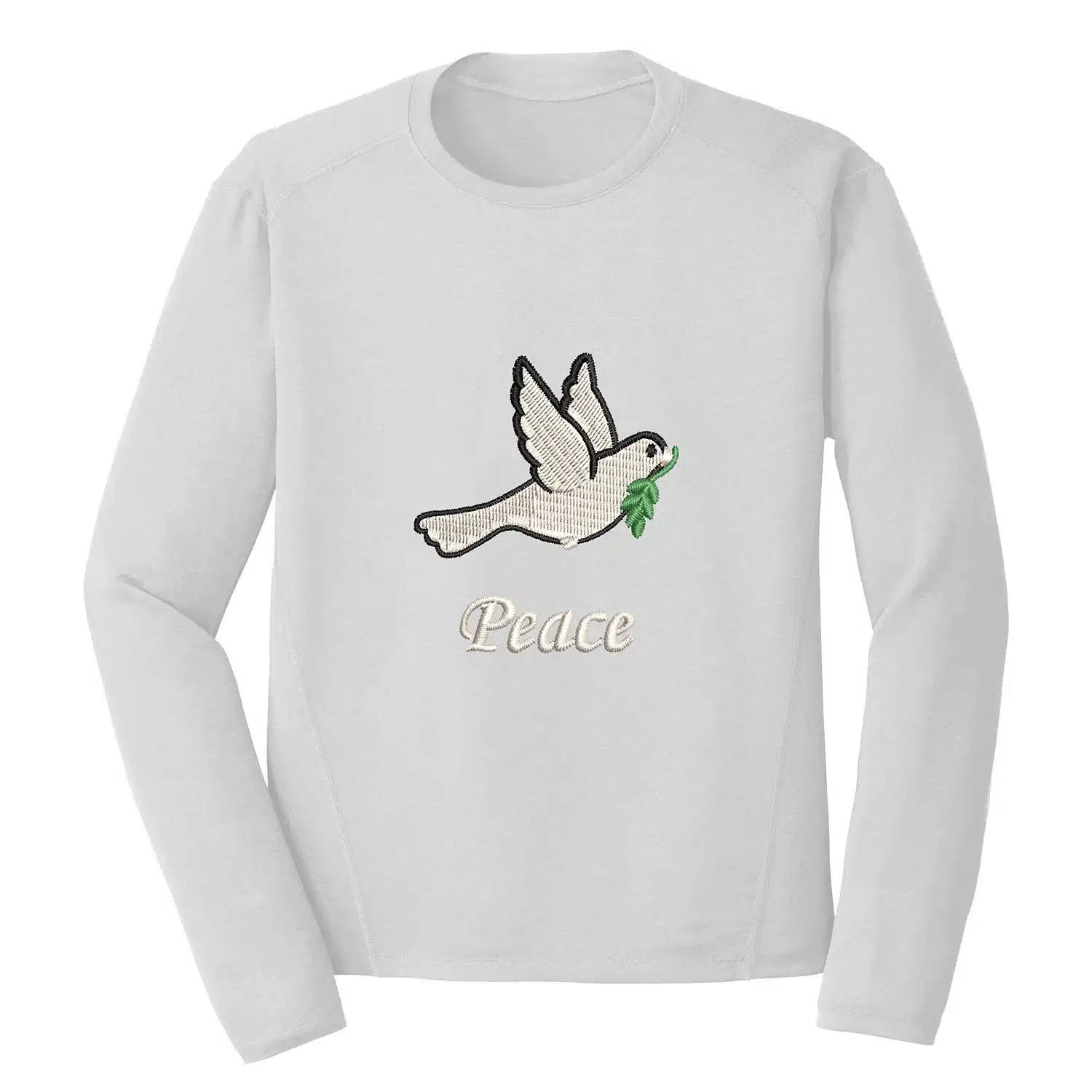 Peace Pigeon Embroidery Design - Bird Embroidery Design 1 Mockup BRD31