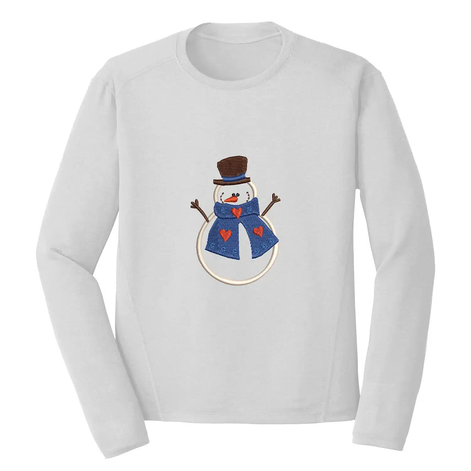 Snowman Embroidery Design 1 Mockup CHR32