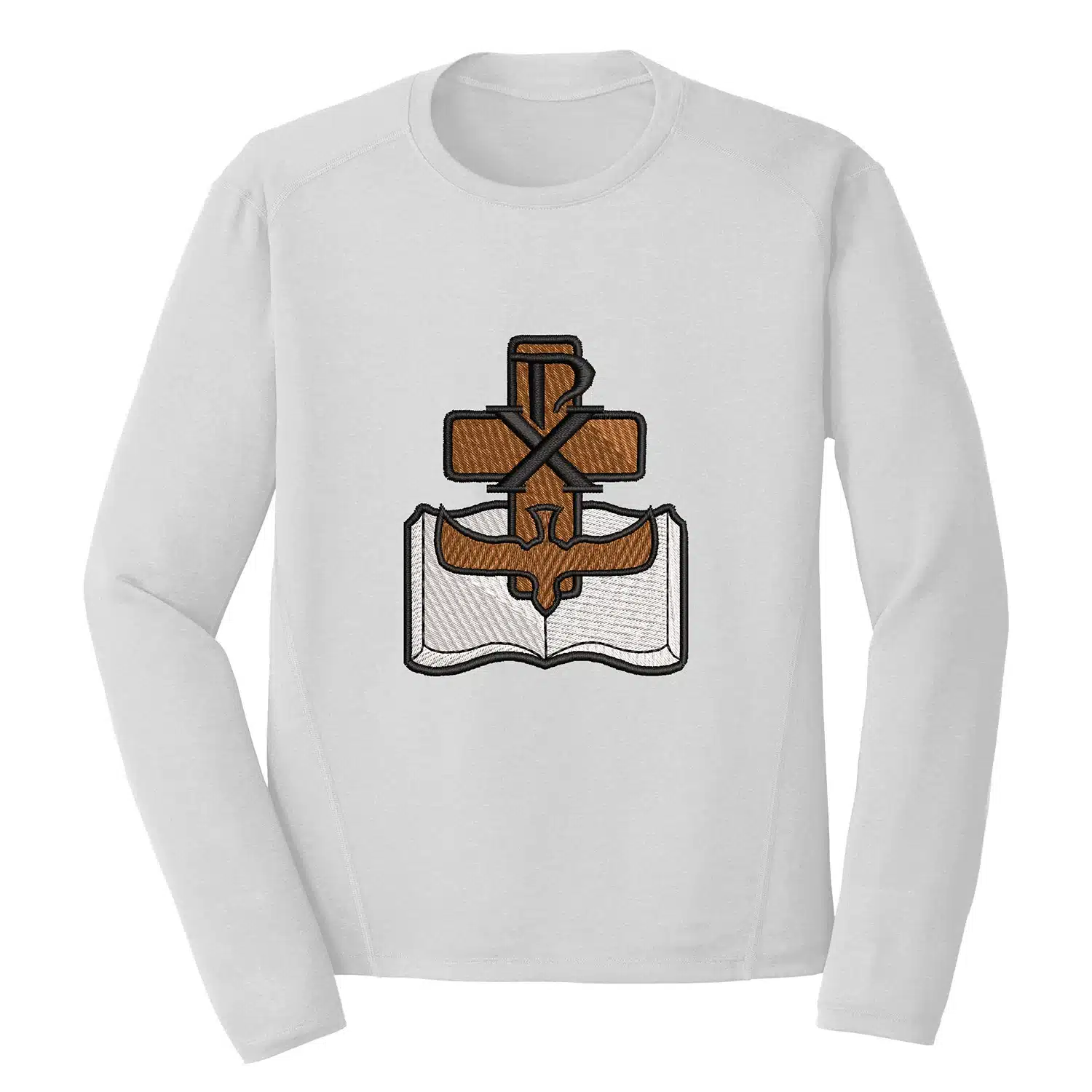 Holy Book Emblem Embroidery Design - Christian Embroidery Design 1 Mockup RLG64