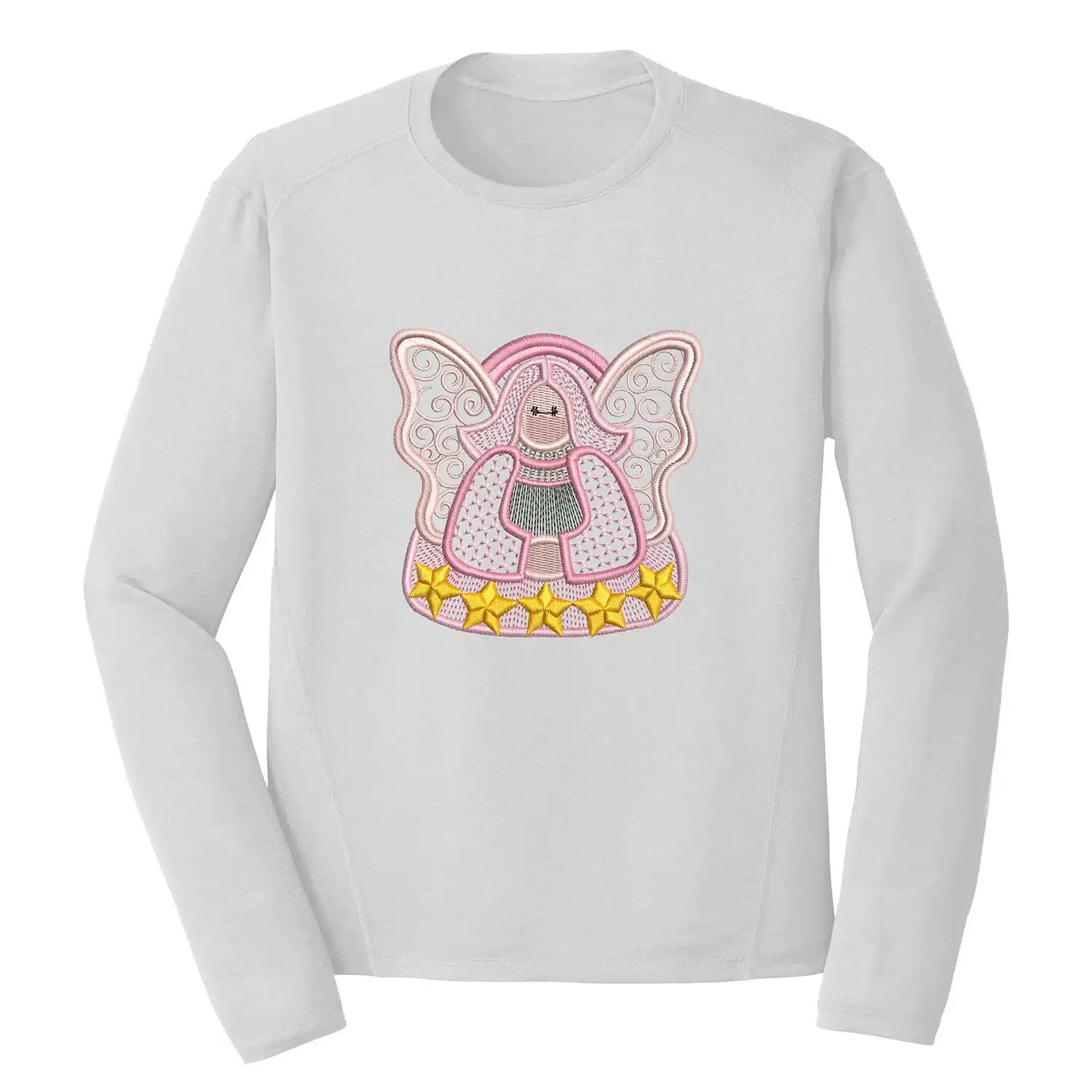 Star Angel Embroidery Design - Christian Embroidery Design 1 Mockup RLG94