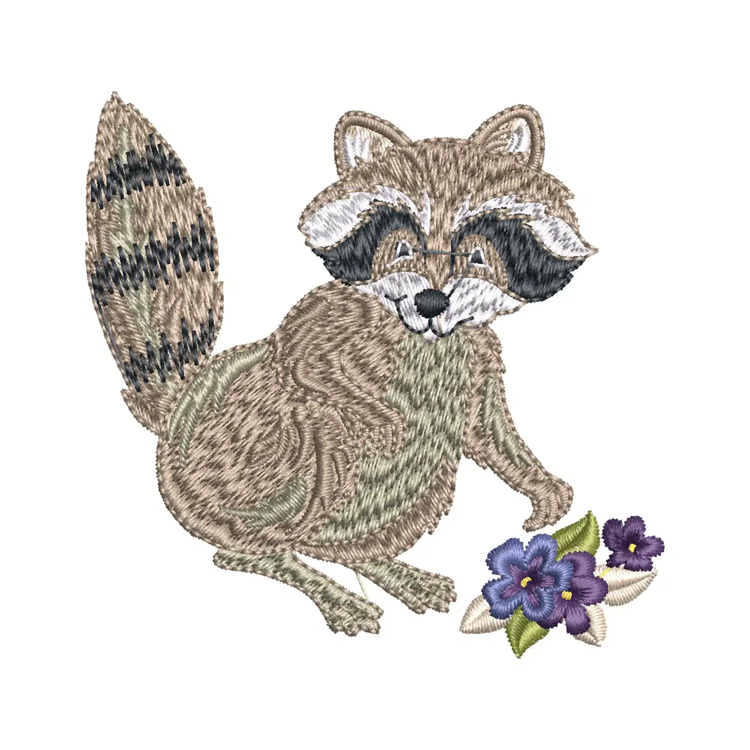 Floral Fox Embroidery Design