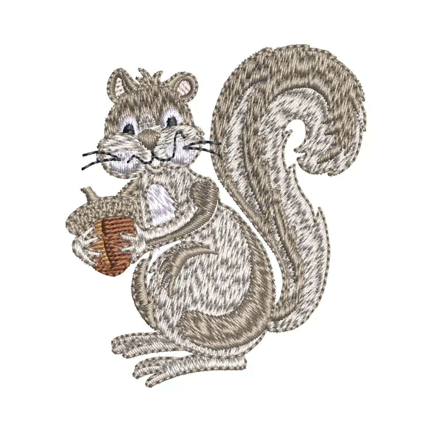 Squirrel With Accorn Fruit Embroidery Design Squirrel With Accorn Fruit Embroidery Design