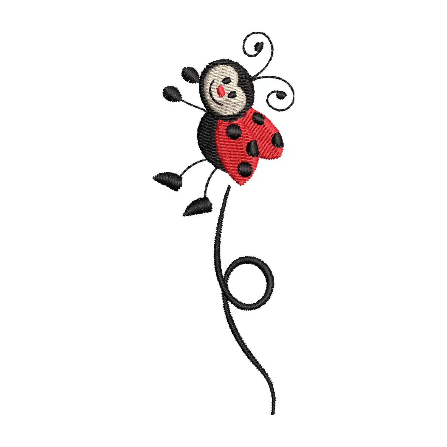 Ladybug Line Embroidery Design Ladybug Line Embroidery Design
