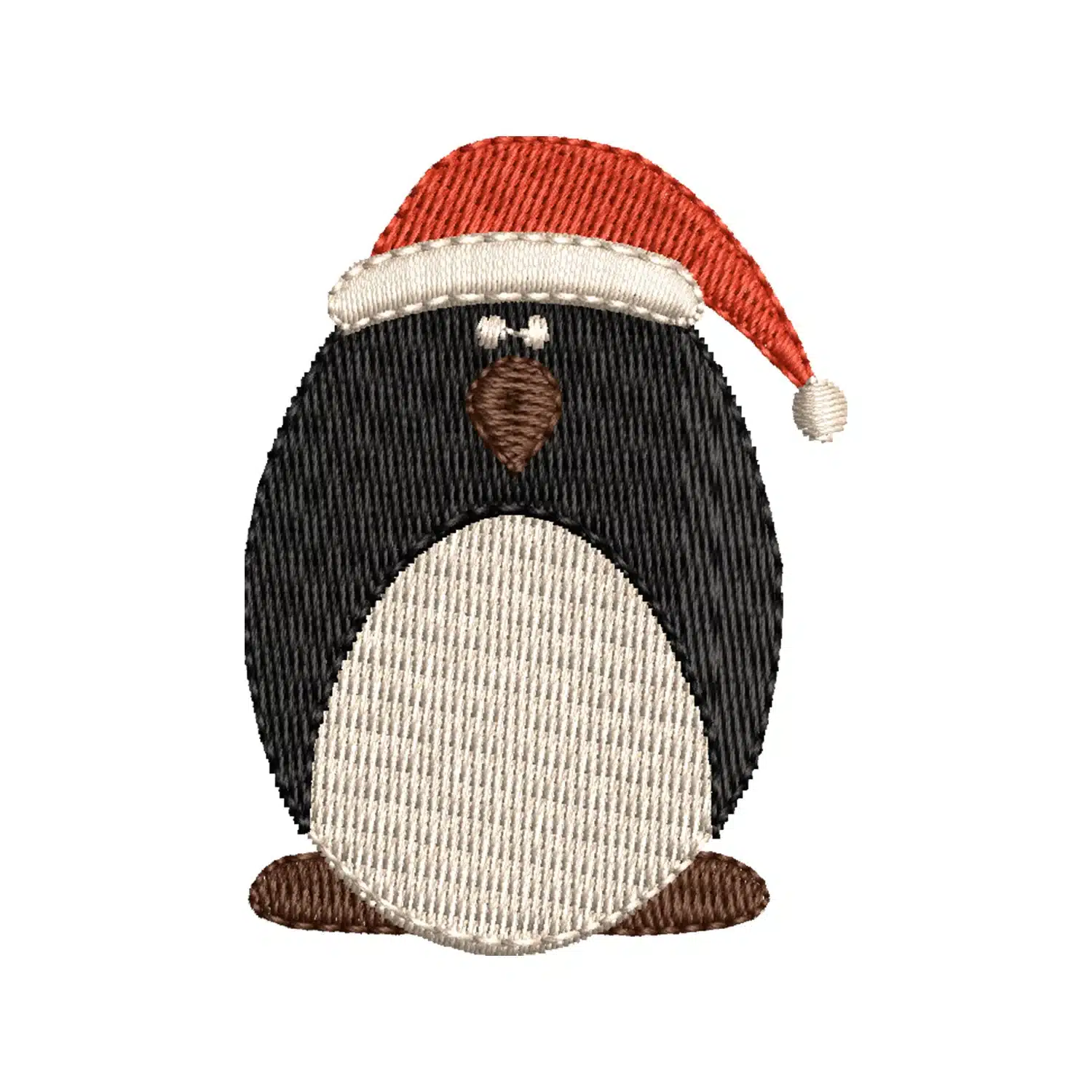 Christmas Penguin Embroidery Design
